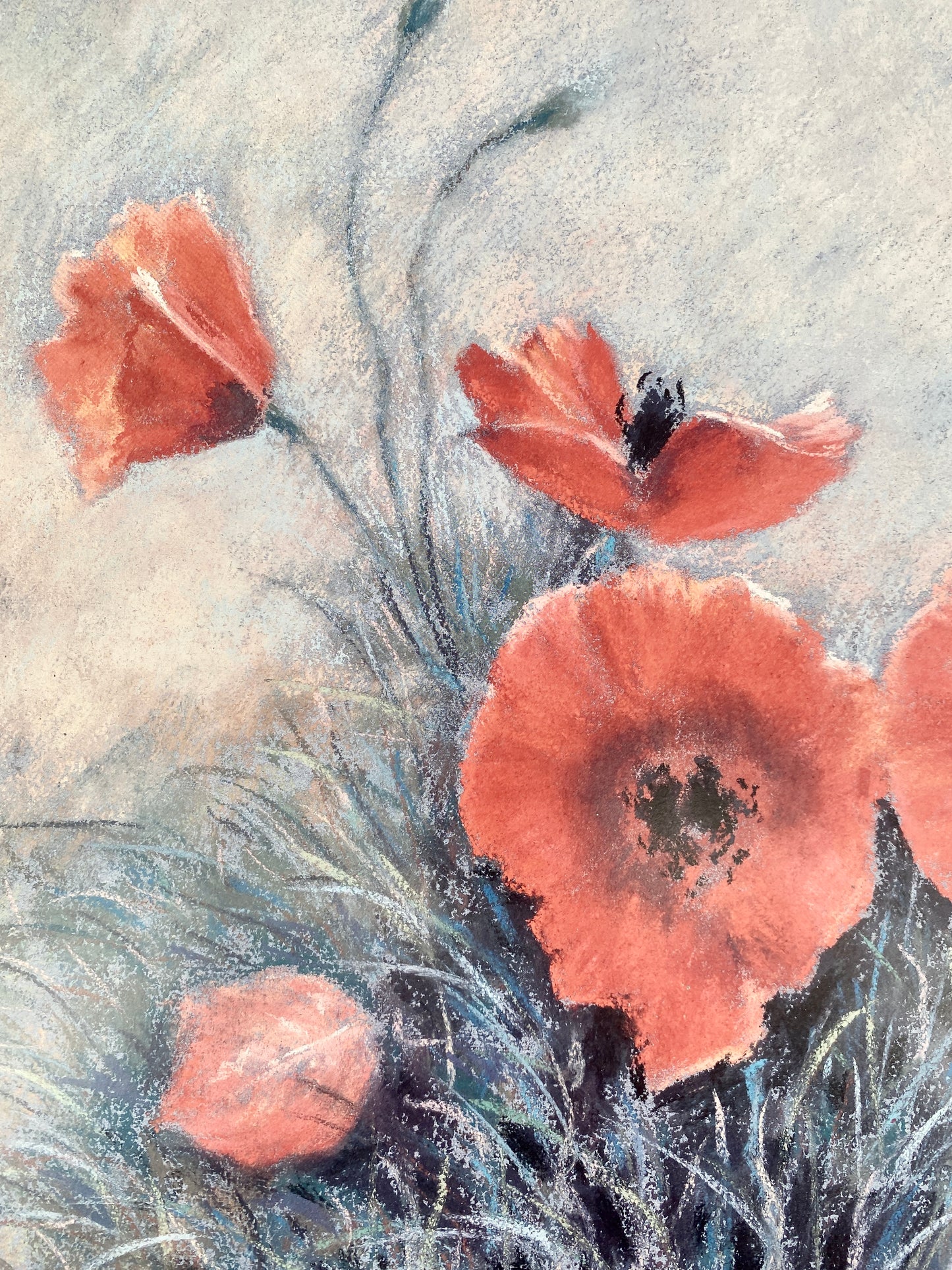 Otfried Bleeker - Mohnblumen, Kunstdruck