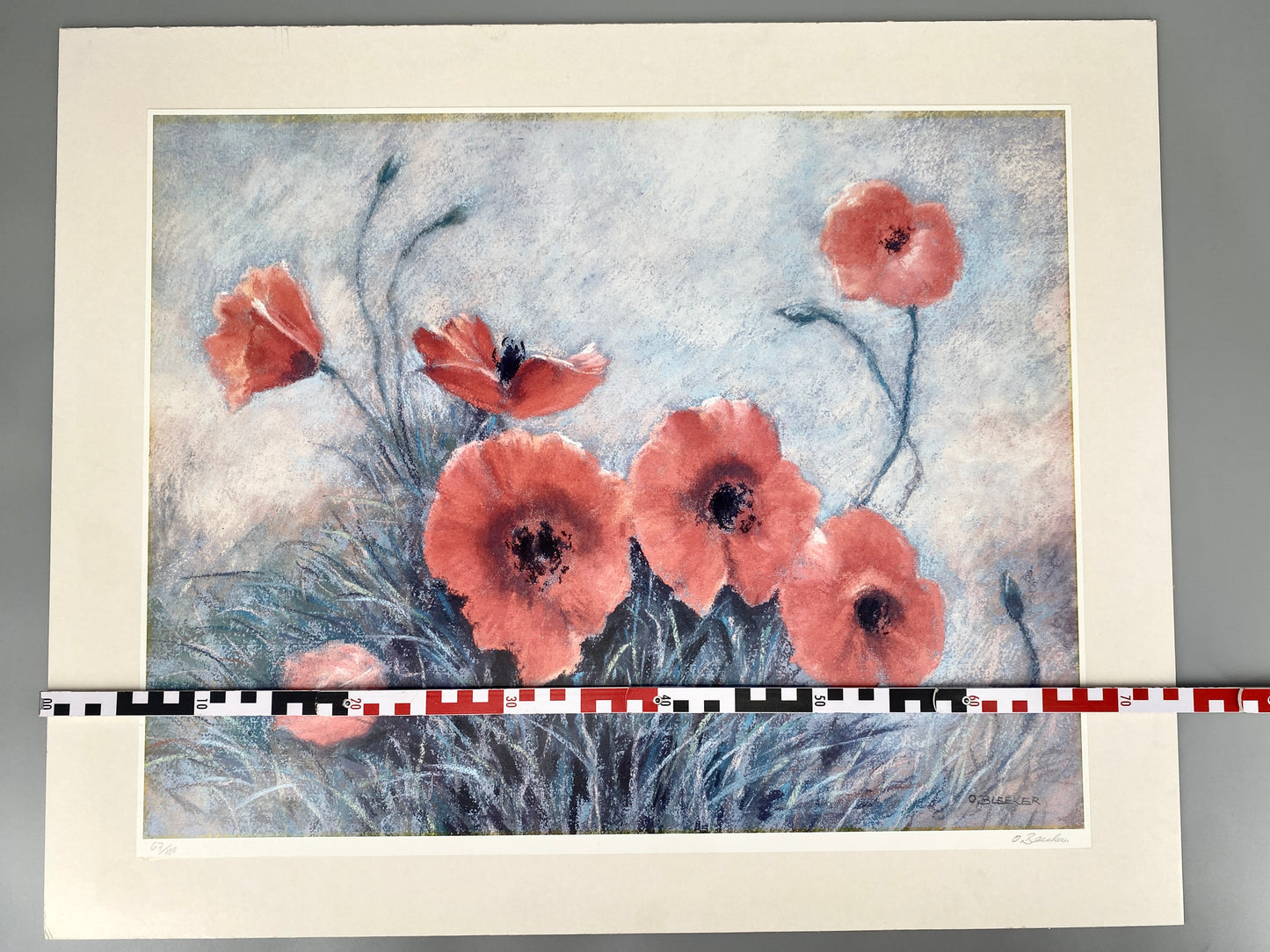 Otfried Bleeker - Mohnblumen, Kunstdruck