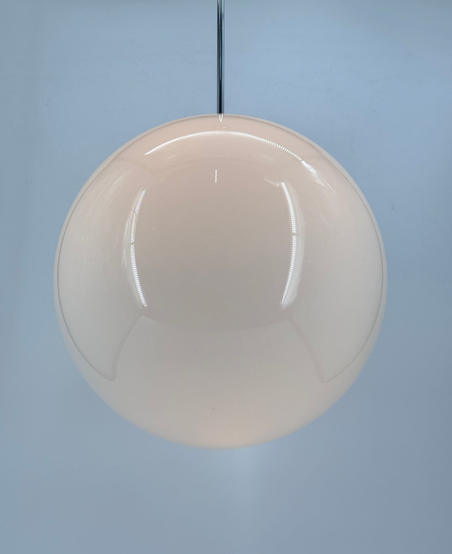 Tecnolumen, Bauhaus, Kugellampe, opalglas, Chrom, 70er