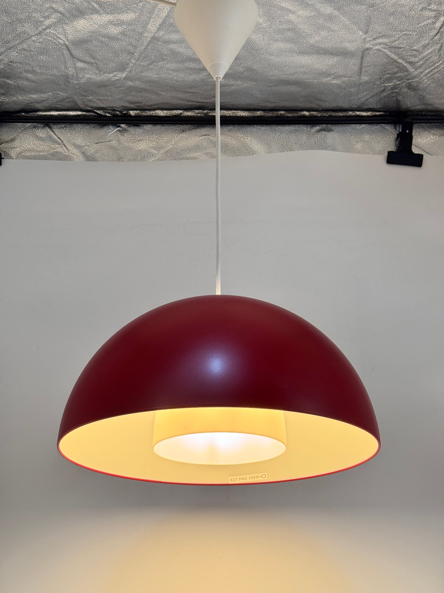 Ikea, Typ T0710, Deckenlampe, Brasa, Rot
