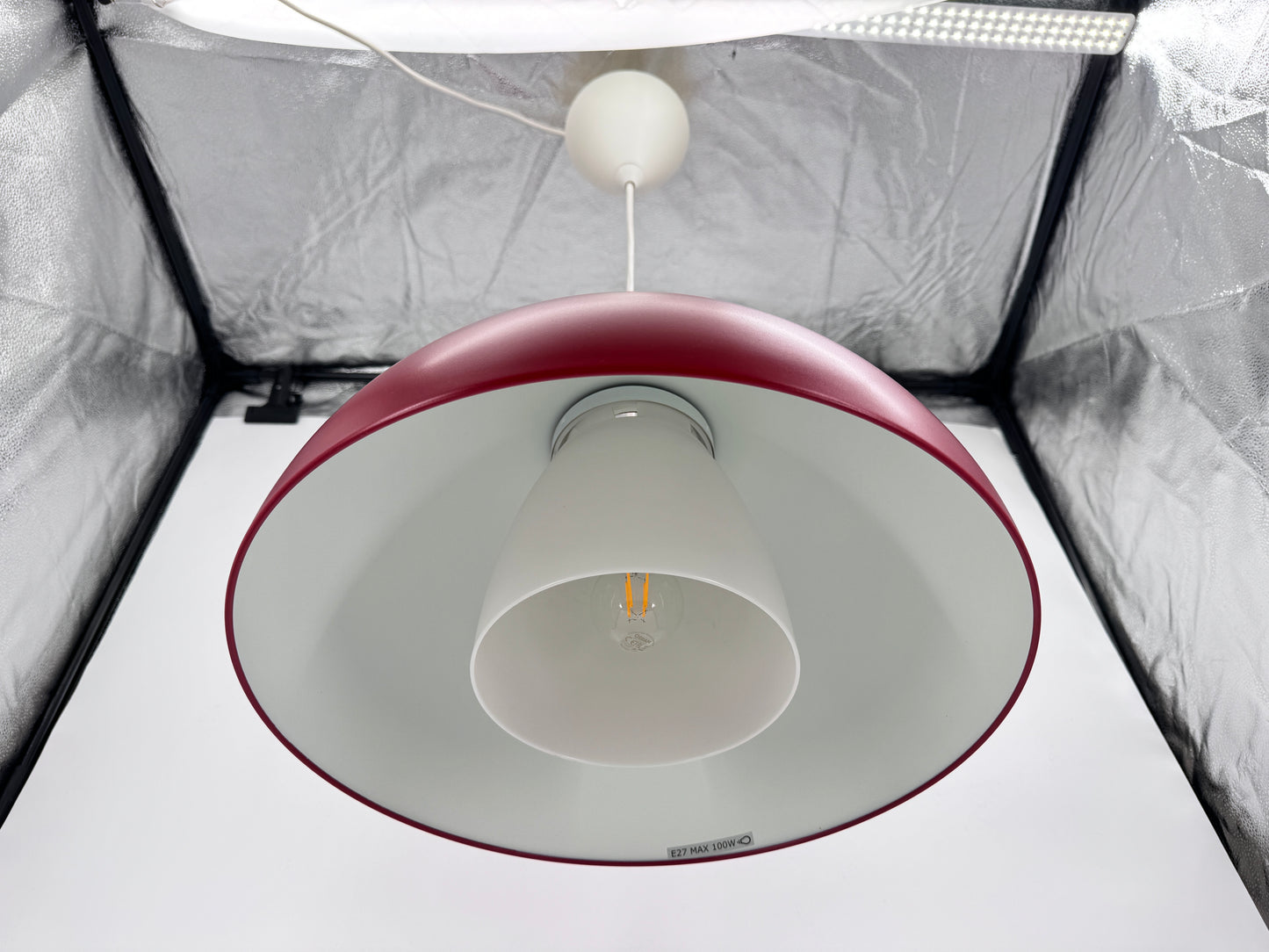 Ikea, Typ T0710, Deckenlampe, Brasa, Rot