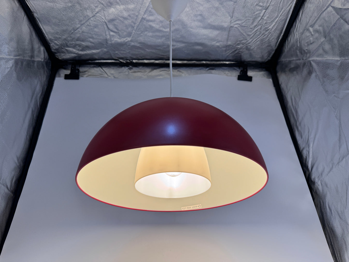 Ikea, Typ T0710, Deckenlampe, Brasa, Rot