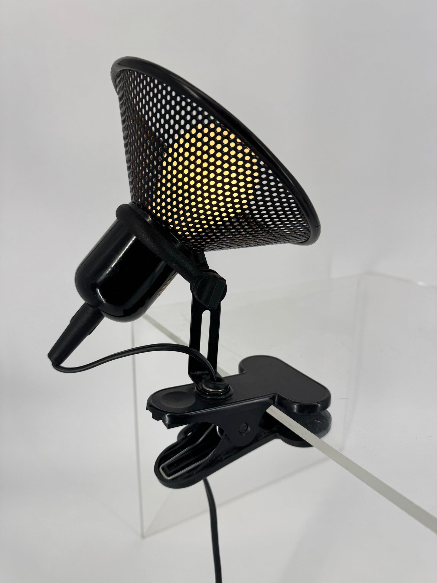 Klemmlampe mit Gitterlochschirm von Brilliant Leuchten, Deutschland 1980er
