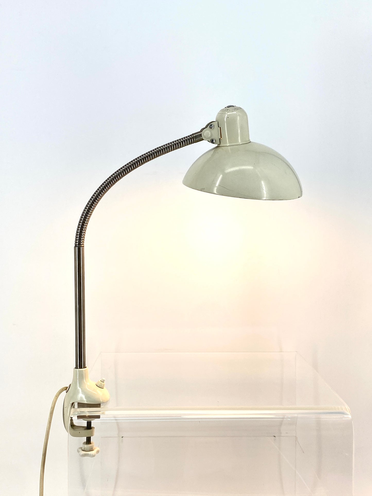 Bauhaus-Klemmlampe "6740" von Christian Dell für Kaiser Idell, 1930er