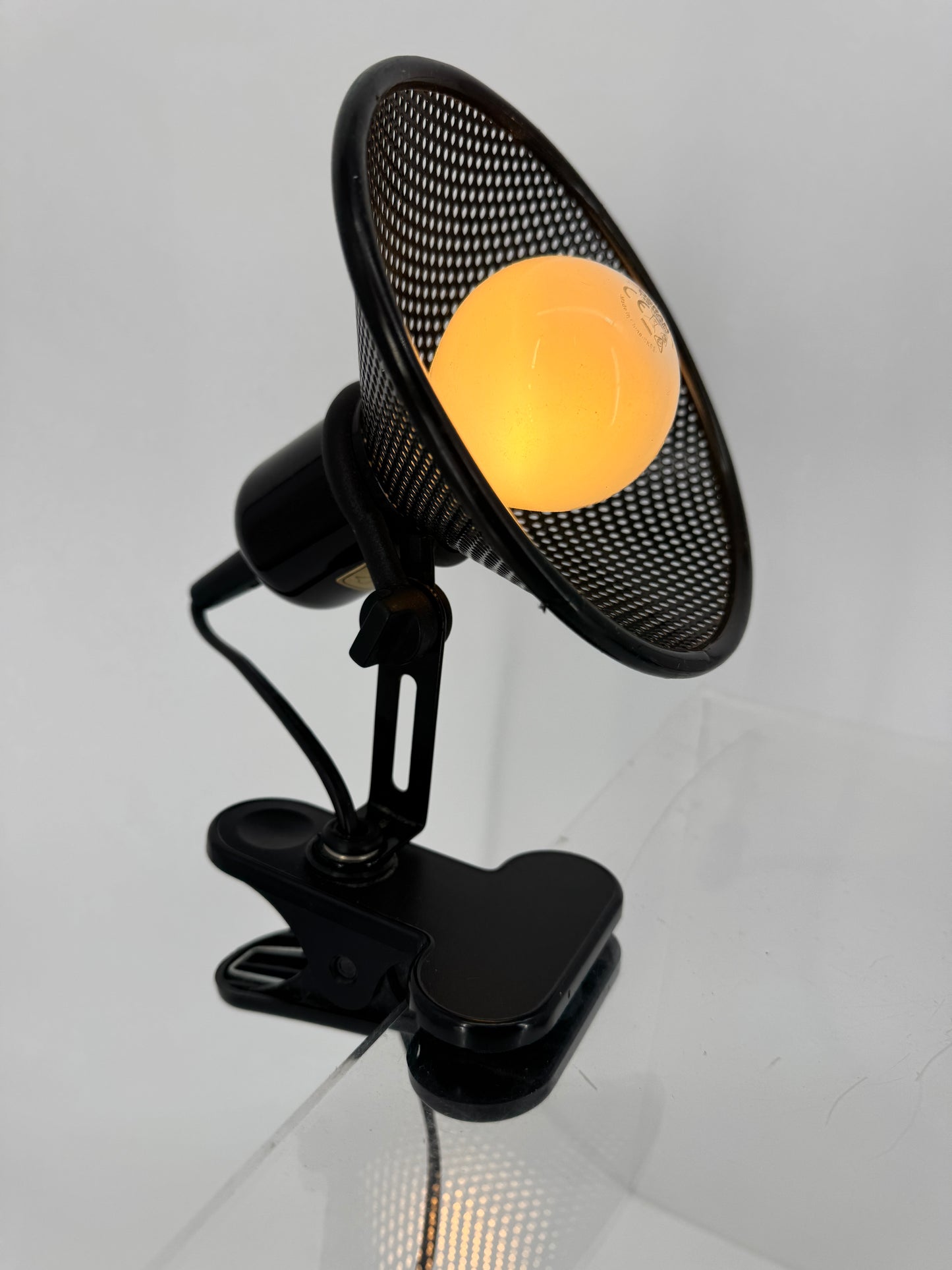 Klemmlampe mit Gitterlochschirm von Brilliant Leuchten, Deutschland 1980er