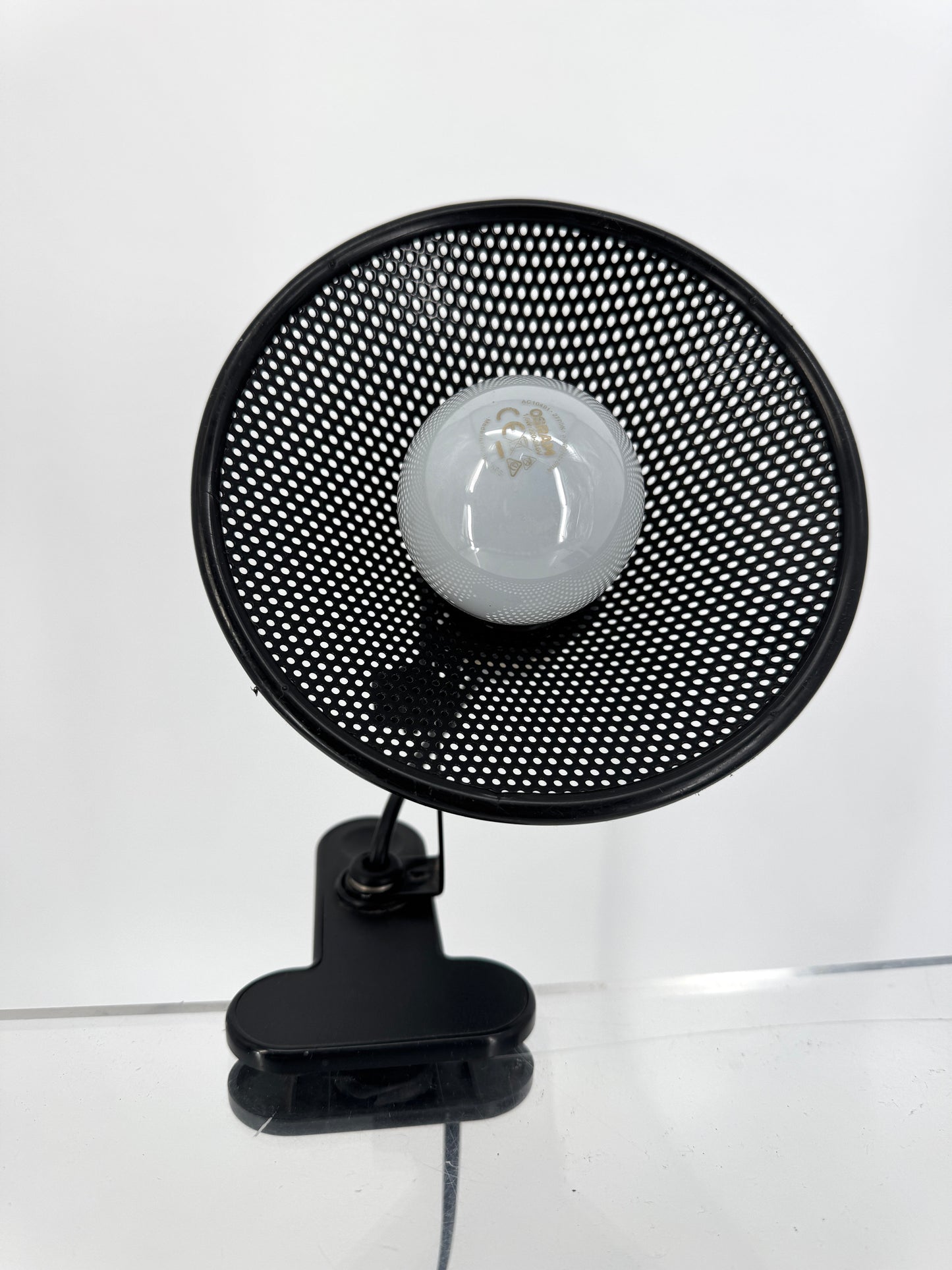 Klemmlampe mit Gitterlochschirm von Brilliant Leuchten, Deutschland 1980er