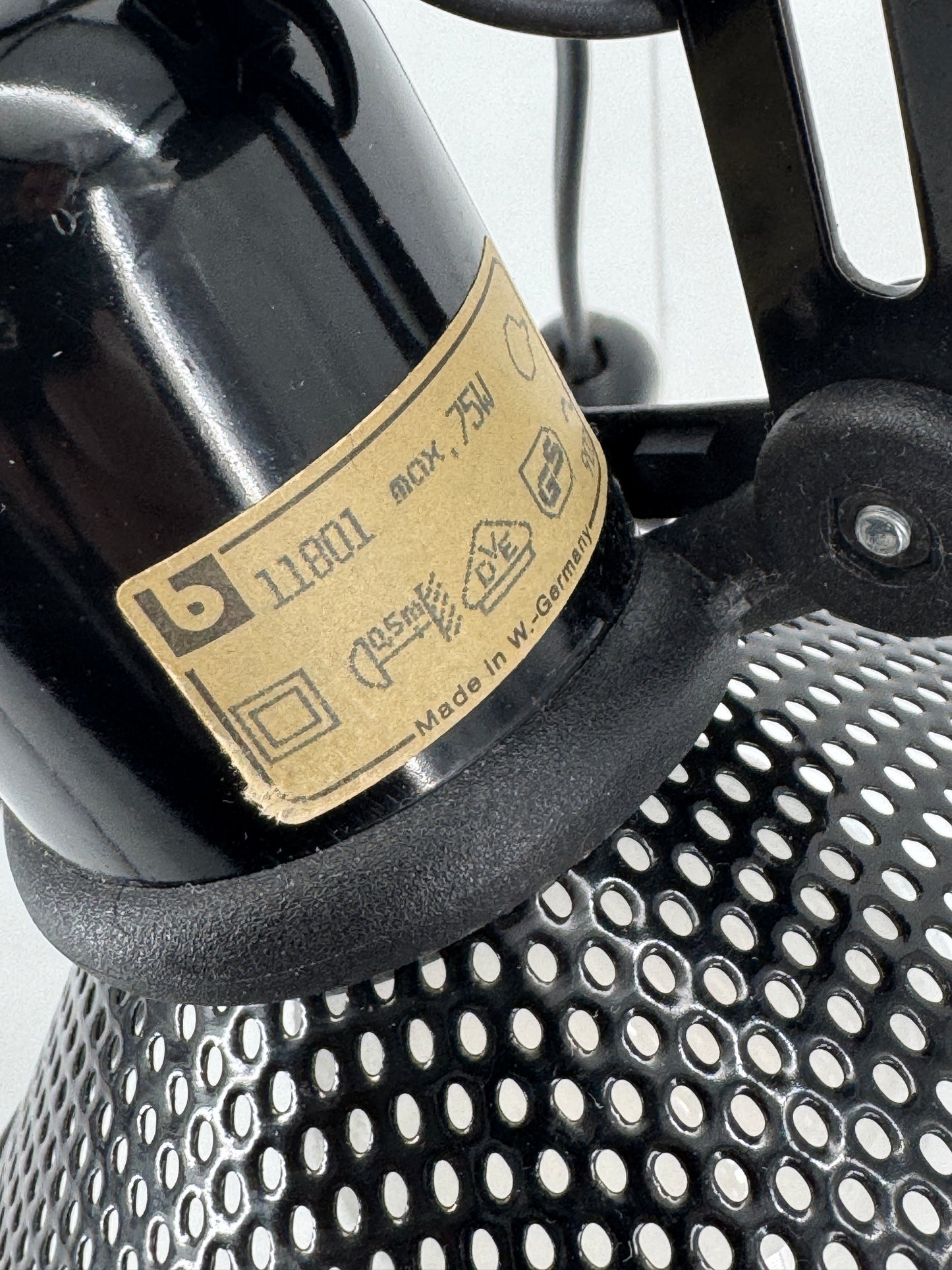 Klemmlampe mit Gitterlochschirm von Brilliant Leuchten, Deutschland 1980er