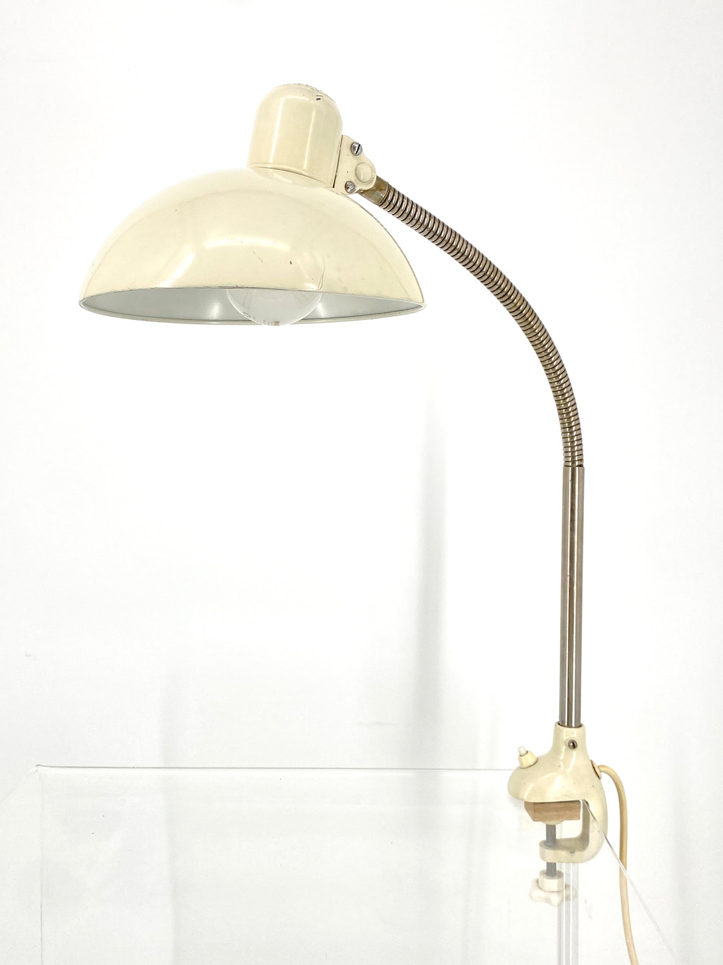 Bauhaus-Klemmlampe "6740" von Christian Dell für Kaiser Idell, 1930er