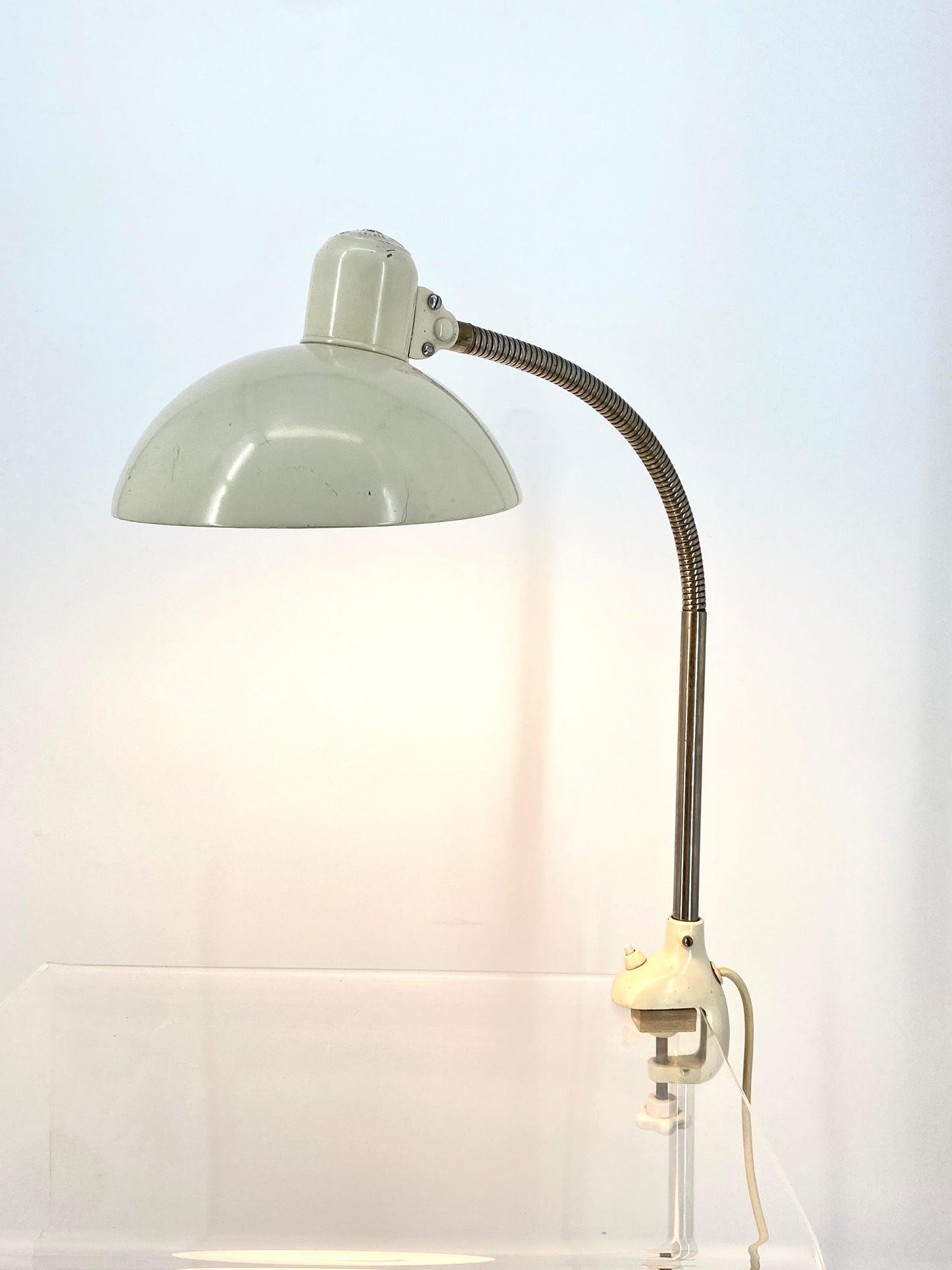 Bauhaus-Klemmlampe "6740" von Christian Dell für Kaiser Idell, 1930er