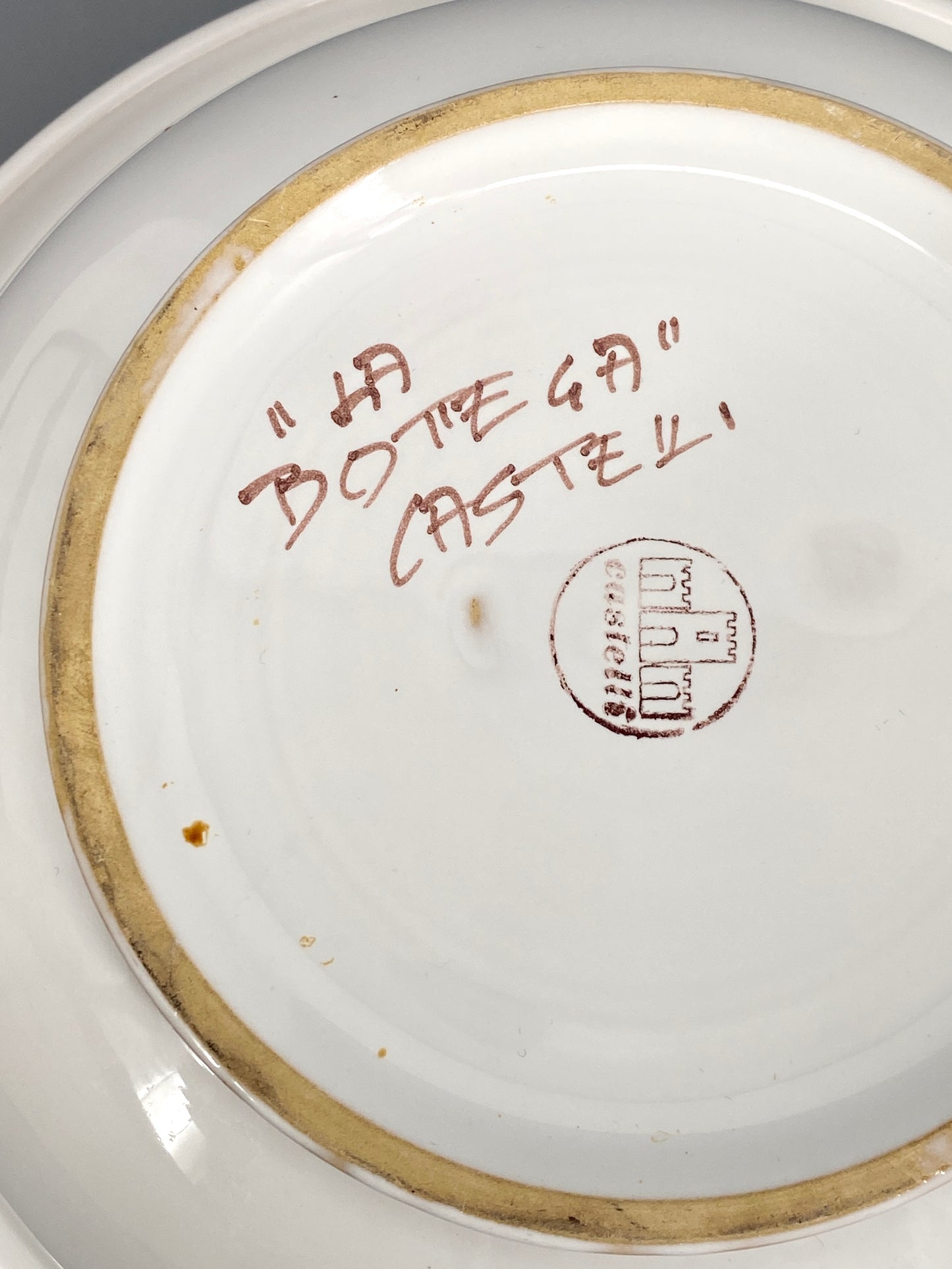 Keramik Schalen von "La Bottega" Castelli, Italien