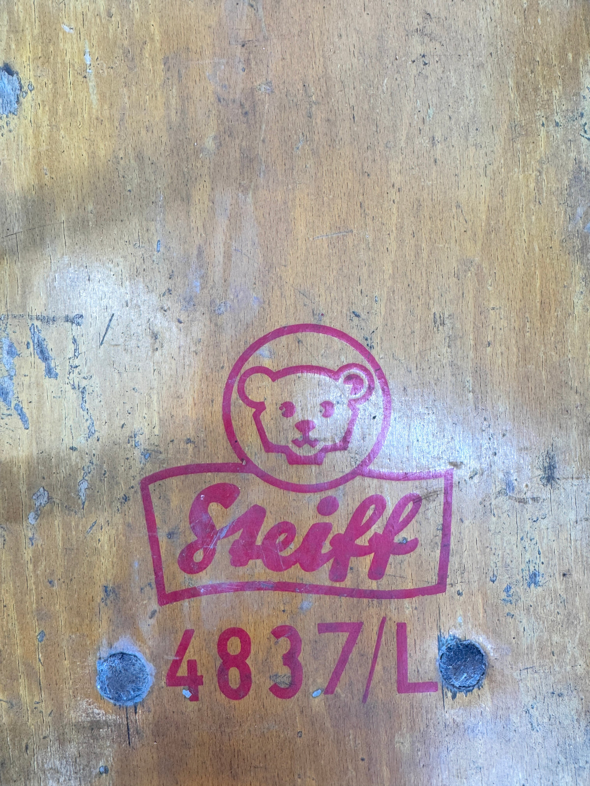 1. SERIE STEIFF SPIELZEUG WAGEN HANDLEITERWAGEN 4837L AUS 1952-1958
