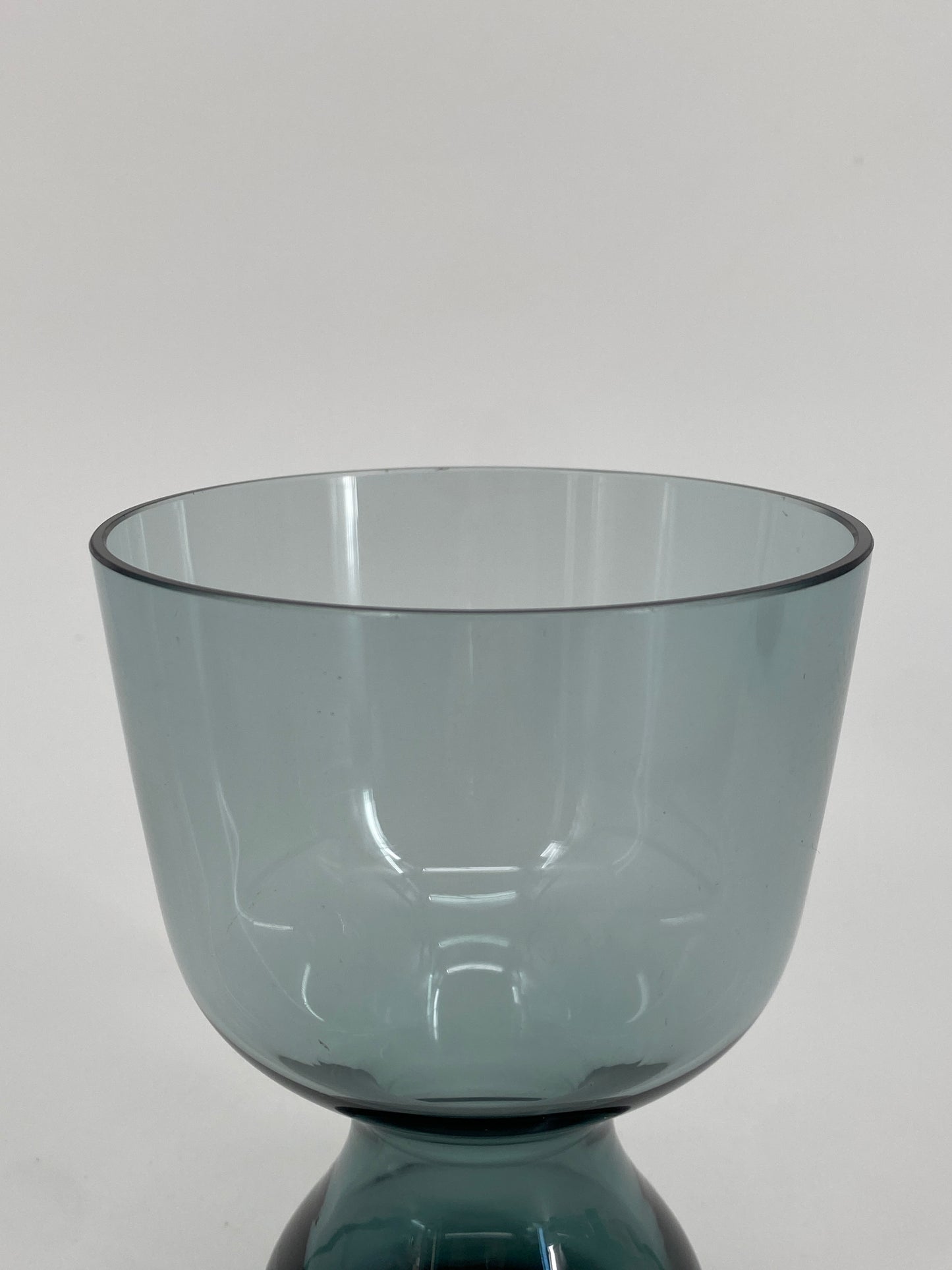 Glas Vase von Wilhelm Wagenfeld für WMF, schmale Silhoutte, Deutschland, 60er