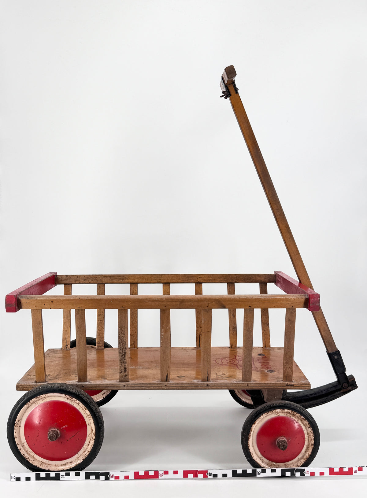 1. SERIE STEIFF SPIELZEUG WAGEN HANDLEITERWAGEN 4837L AUS 1952-1958