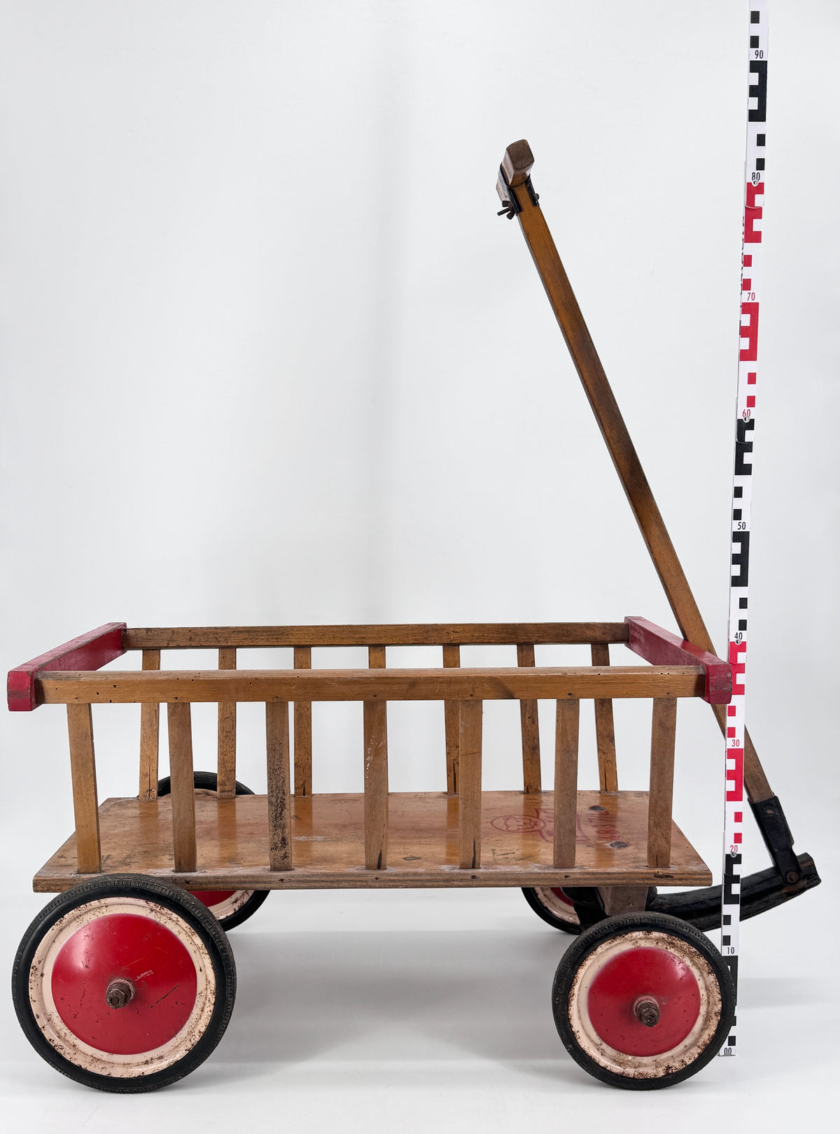 1. SERIE STEIFF SPIELZEUG WAGEN HANDLEITERWAGEN 4837L AUS 1952-1958