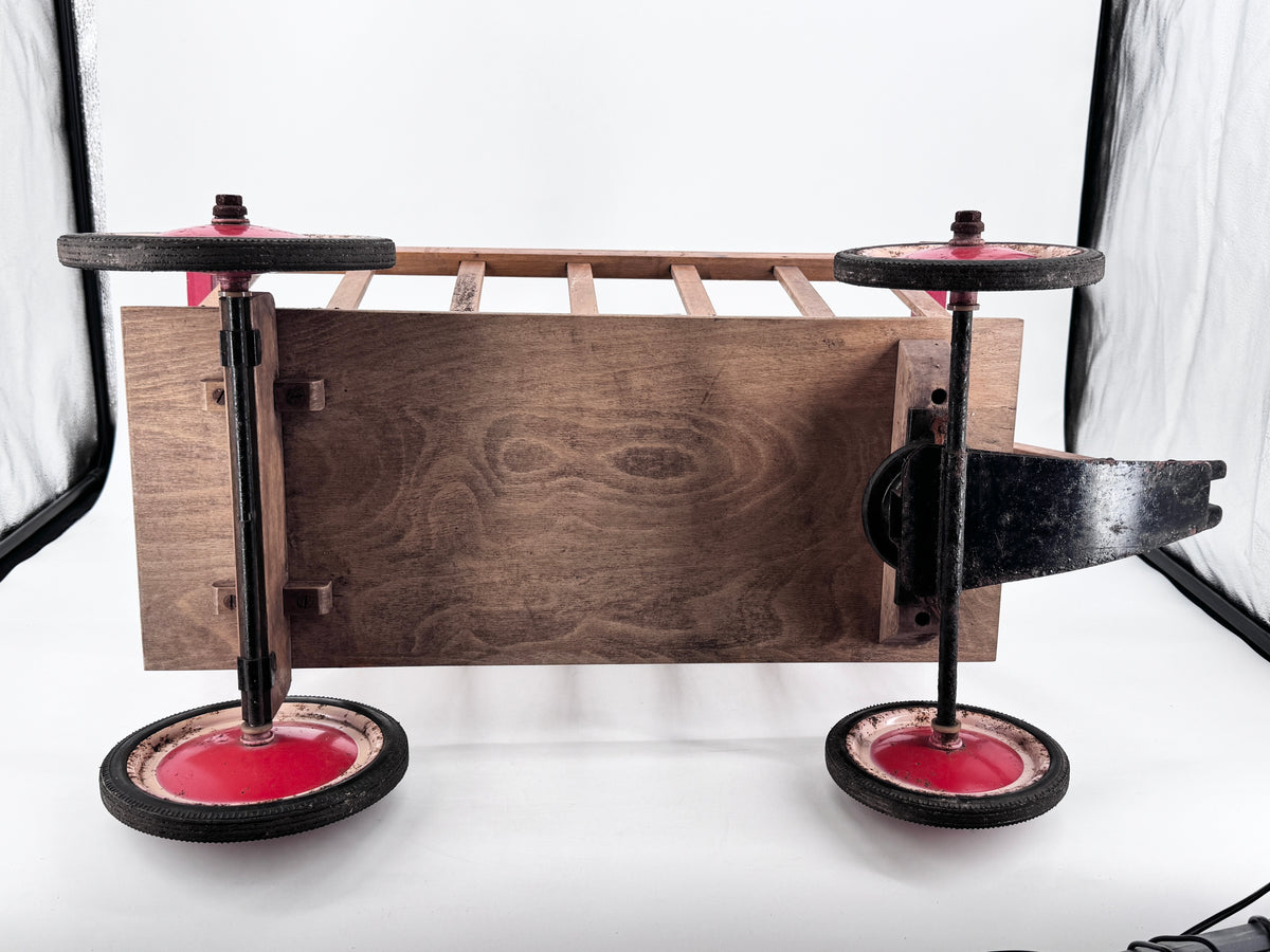1. SERIE STEIFF SPIELZEUG WAGEN HANDLEITERWAGEN 4837L AUS 1952-1958