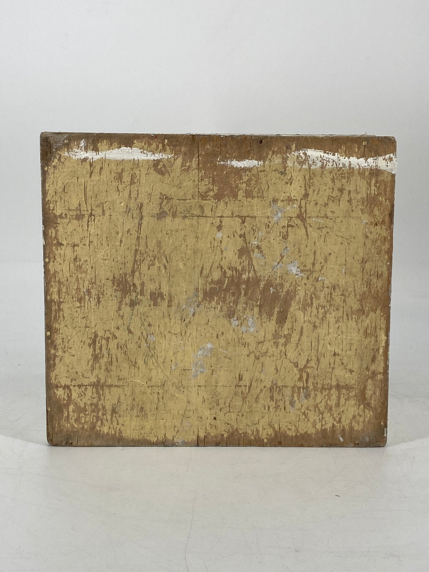 Holzbox mit Unterteilungen, weiß bemalt mit Patina