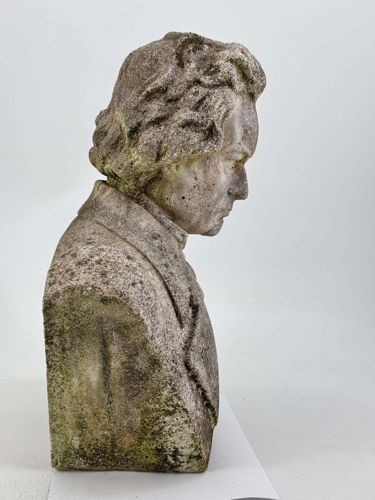 STEINBÜSTE LUDWIG VAN BEETHOVEN GARTENDEKORATION STATUE BRUSTBILD