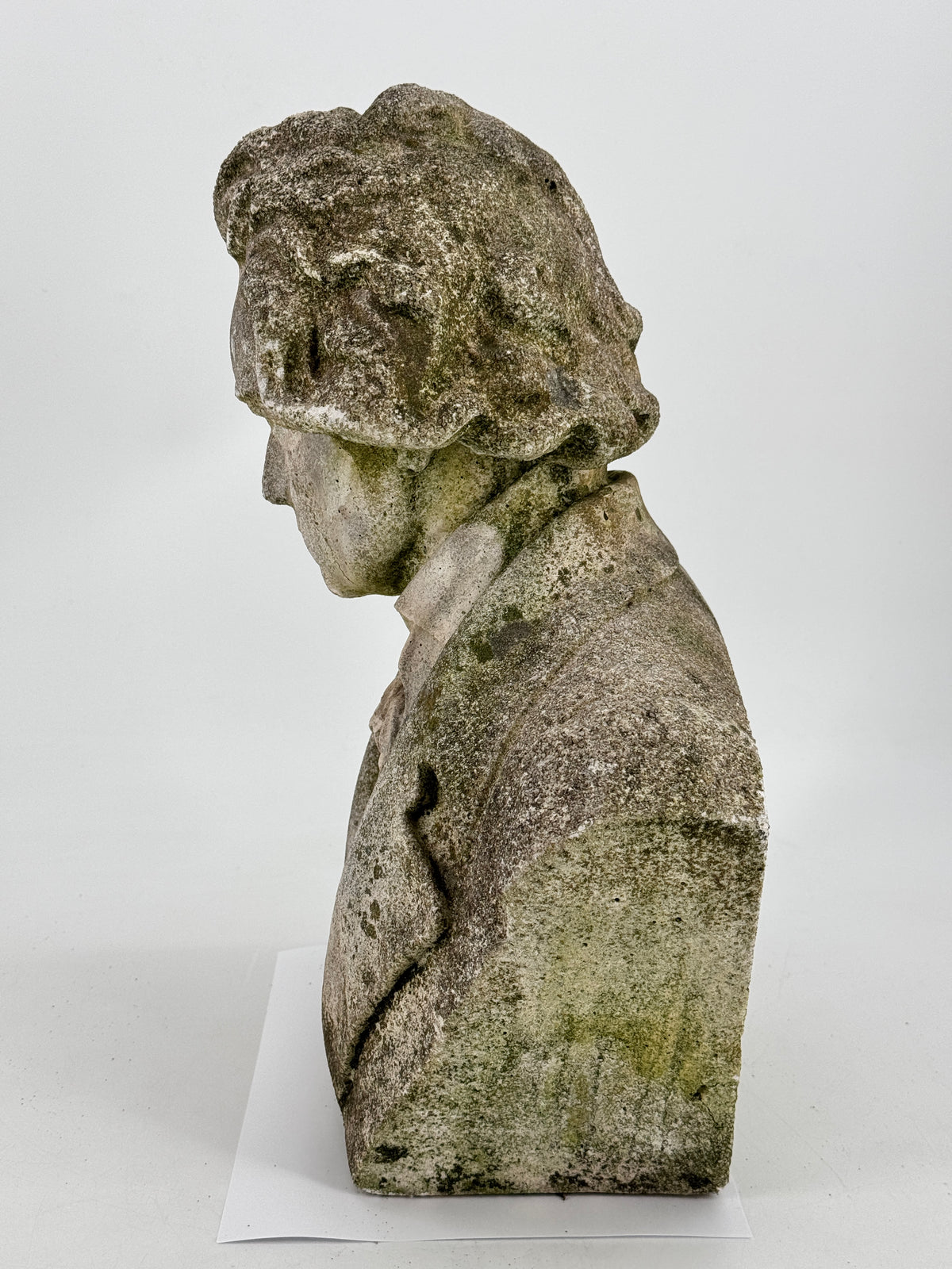 STEINBÜSTE LUDWIG VAN BEETHOVEN GARTENDEKORATION STATUE BRUSTBILD