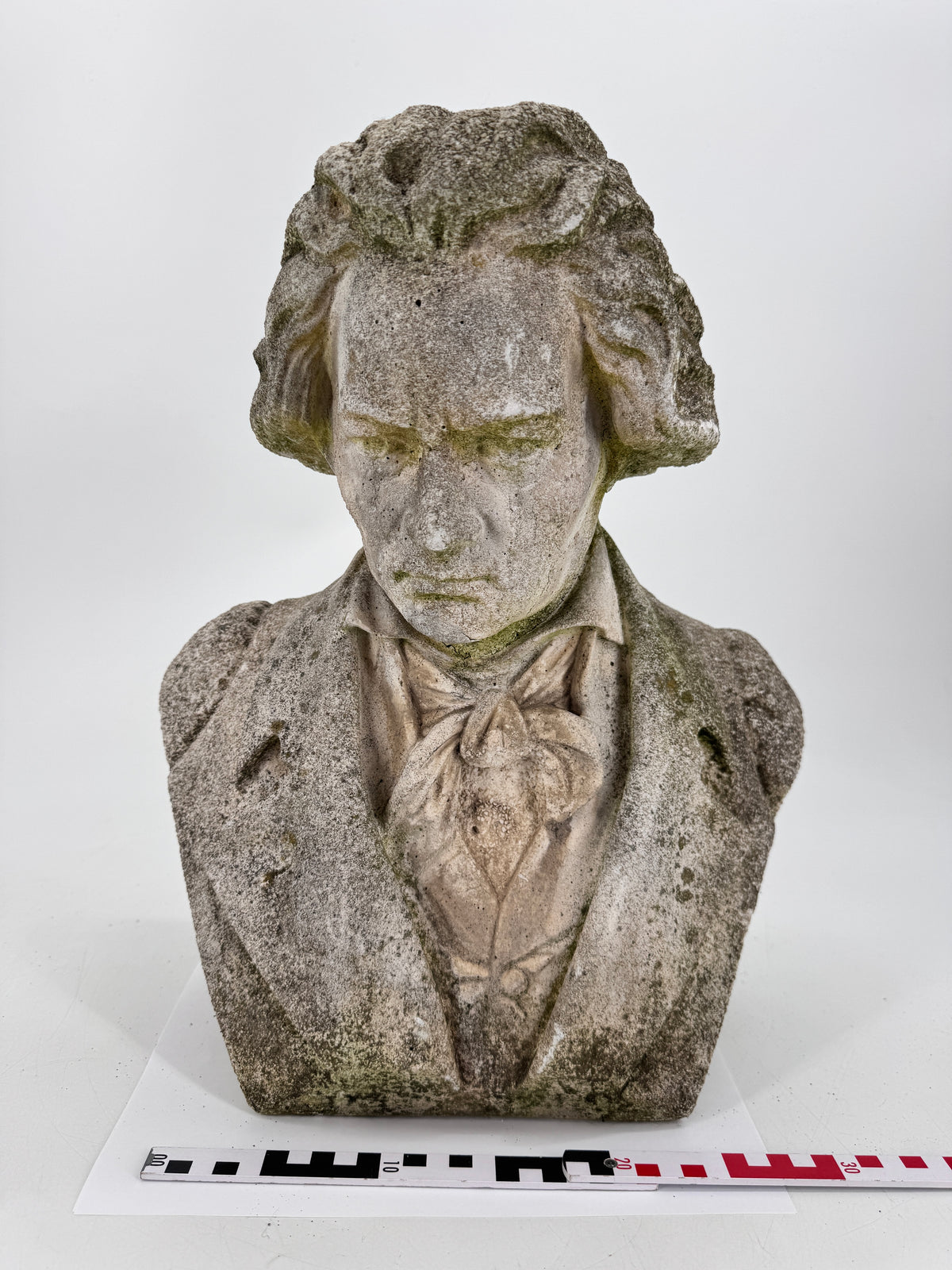 STEINBÜSTE LUDWIG VAN BEETHOVEN GARTENDEKORATION STATUE BRUSTBILD
