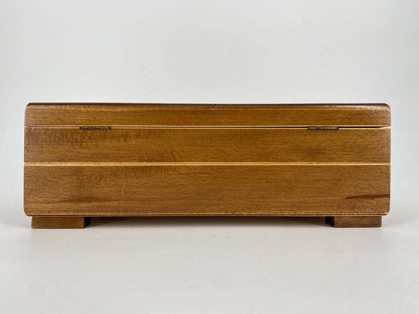 Holzschatulle mit Deckel, 1960er