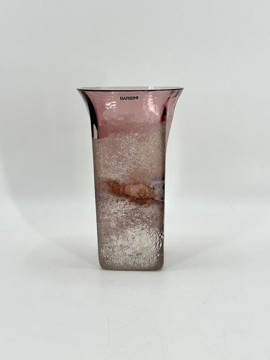 Vase in Scavo-Technik von Alfredo Barbini, 1960er Italien