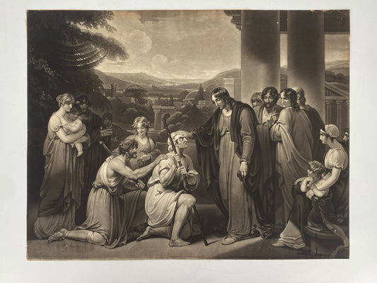 Klassizistisches Mezzotinto von Henry Singleton (1766–1839), London 1804