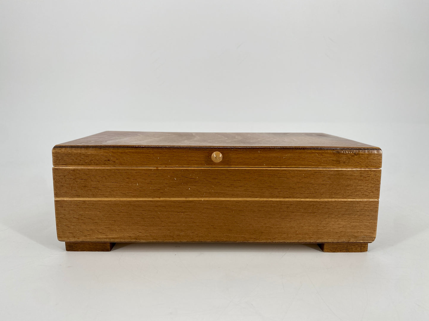 Holzschatulle mit Deckel, 1960er