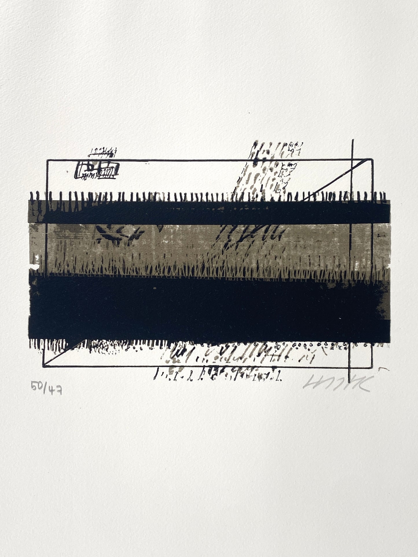 9 Stk. signierte und nummerierte Farbsiebdrucke von Otto Herbert Hajek (1927–2005) aus der Mappe "Briefe des Paulus an die Korinther", 1965