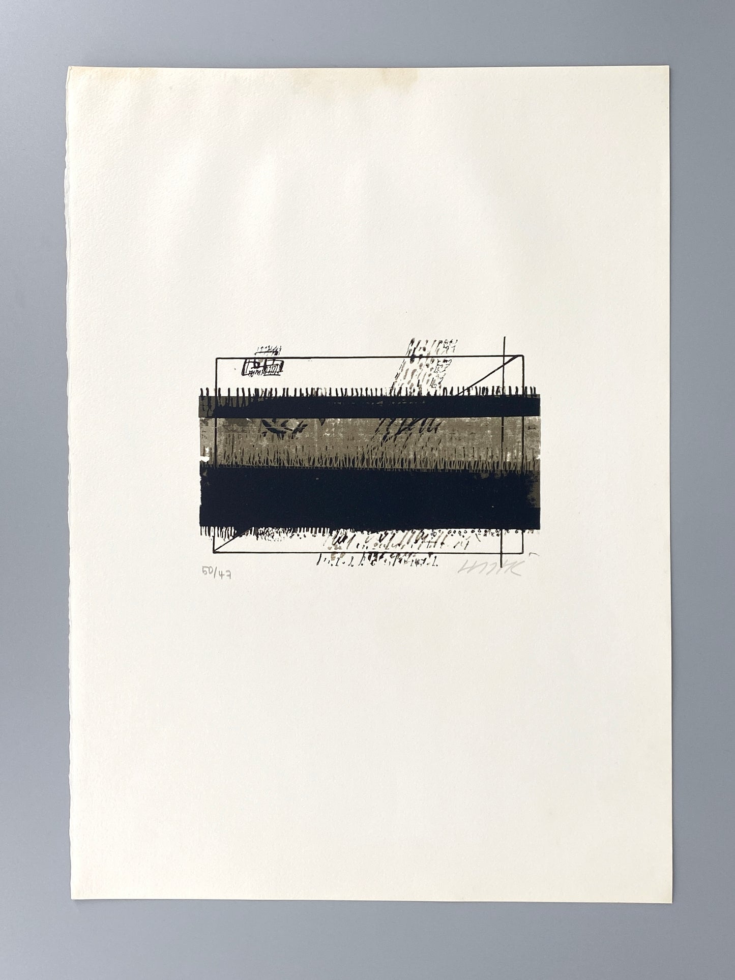 9 Stk. signierte und nummerierte Farbsiebdrucke von Otto Herbert Hajek (1927–2005) aus der Mappe "Briefe des Paulus an die Korinther", 1965