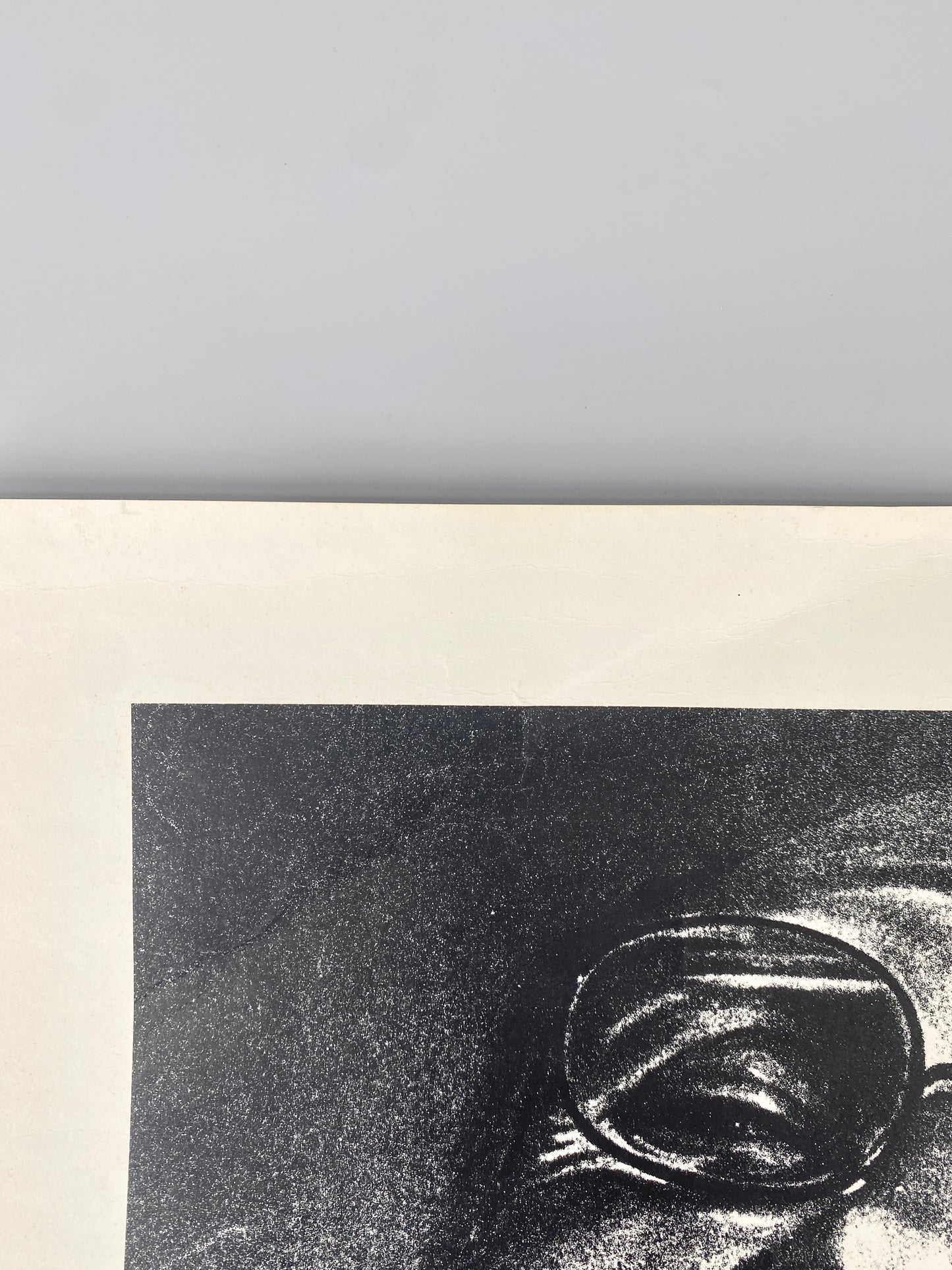 Selbstportait, lachend. Litographie von Karl-Heinz Franke