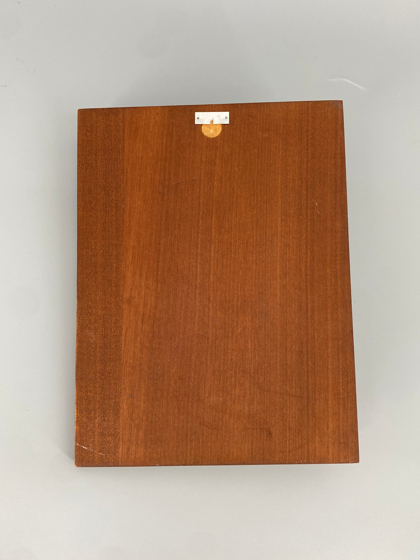 Wandrelief von Peter Müller für Sgrafo Modern aus weißem Porzellan auf Teakplatte, 60er