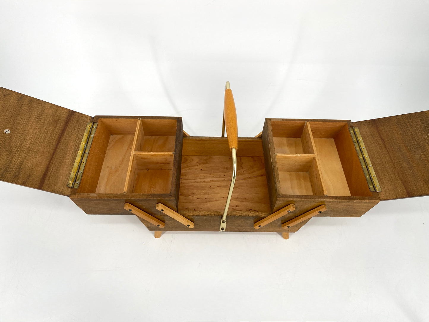 Nähkasten aus Holz, 60er