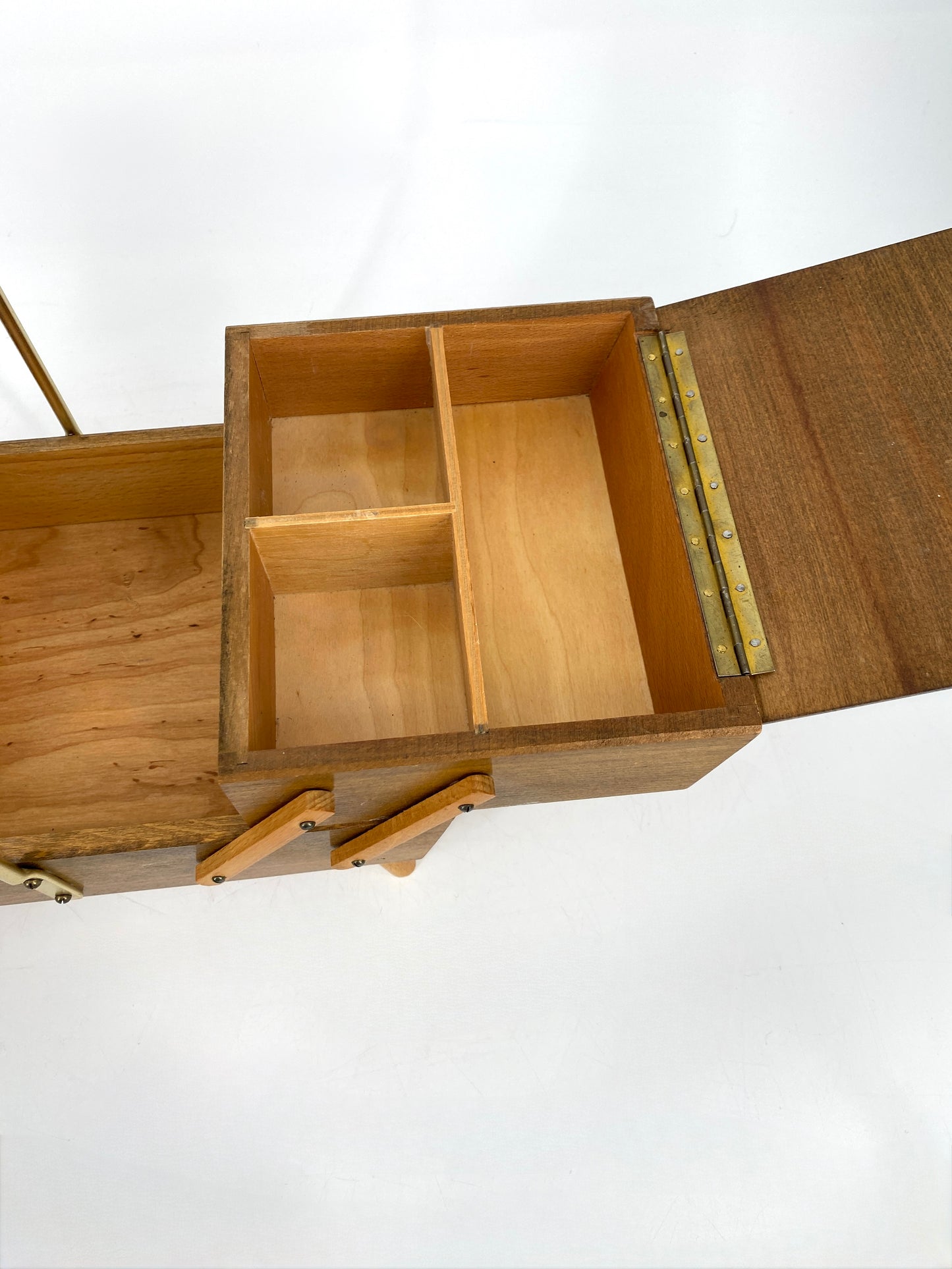 Nähkasten aus Holz, 60er
