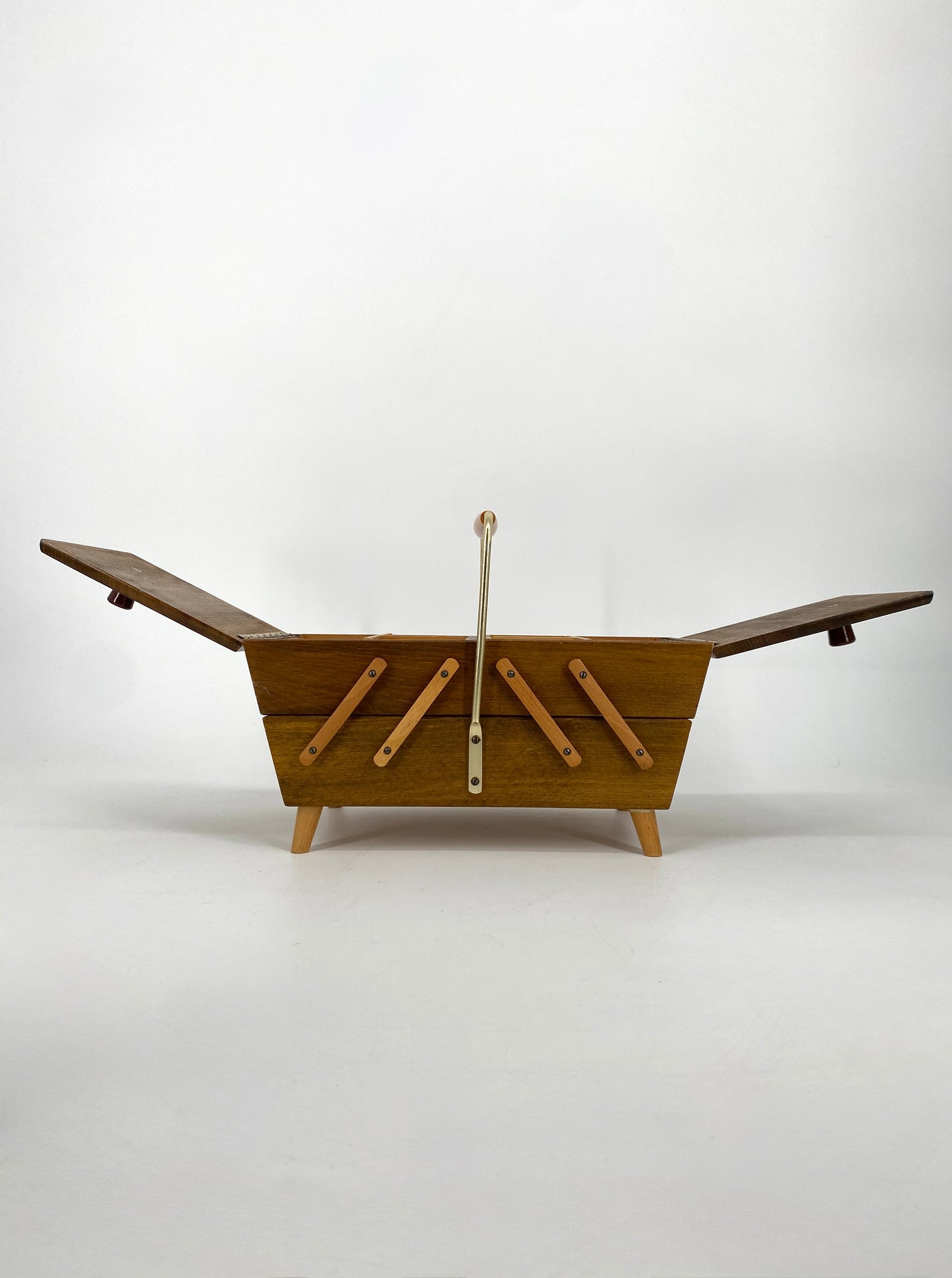 Nähkasten aus Holz, 60er