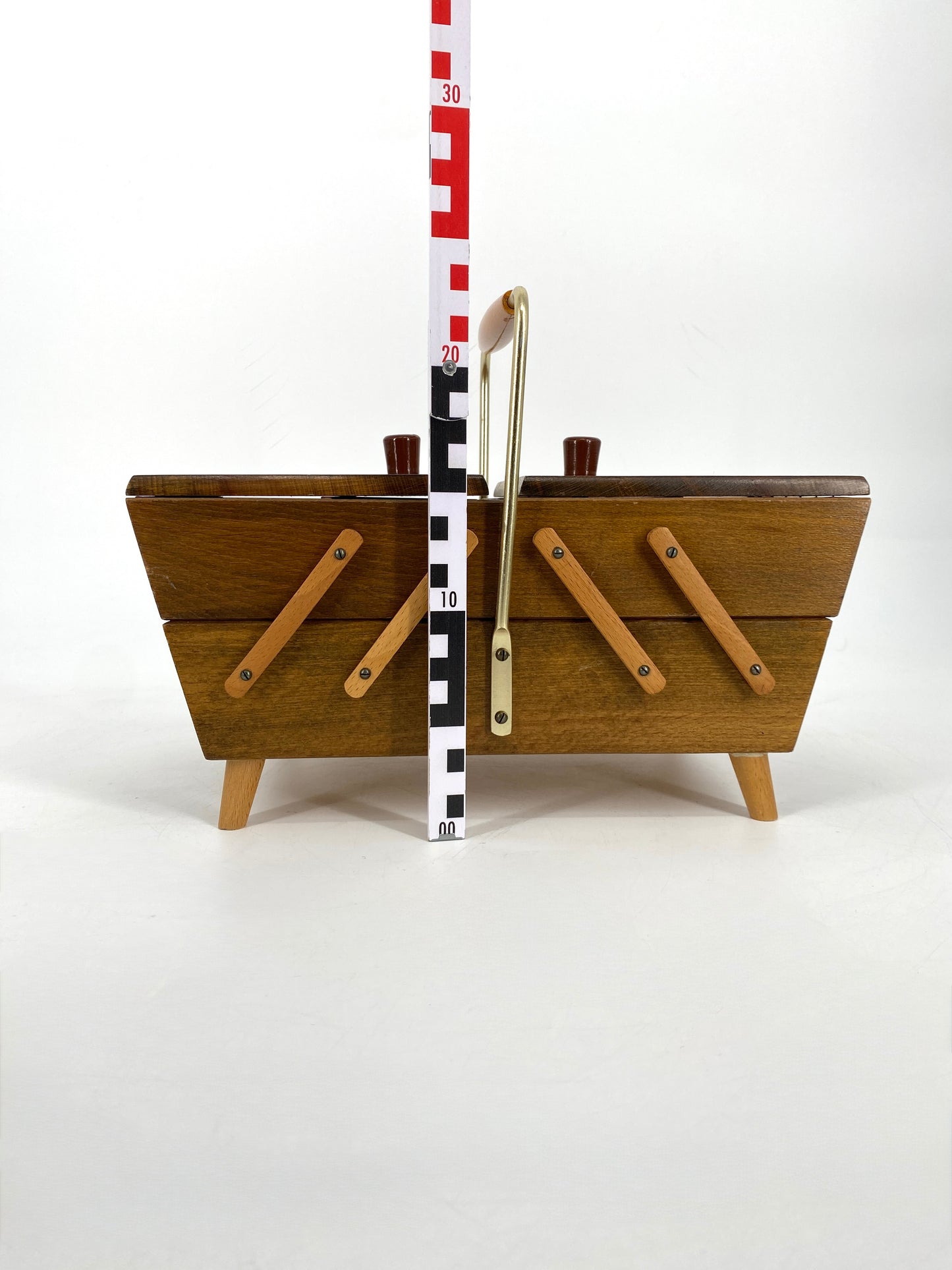 Nähkasten aus Holz, 60er
