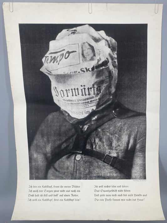 nGbk Berlin, John Heartfield - Der Henker und die Gerechtigkeit, Original-Plakat