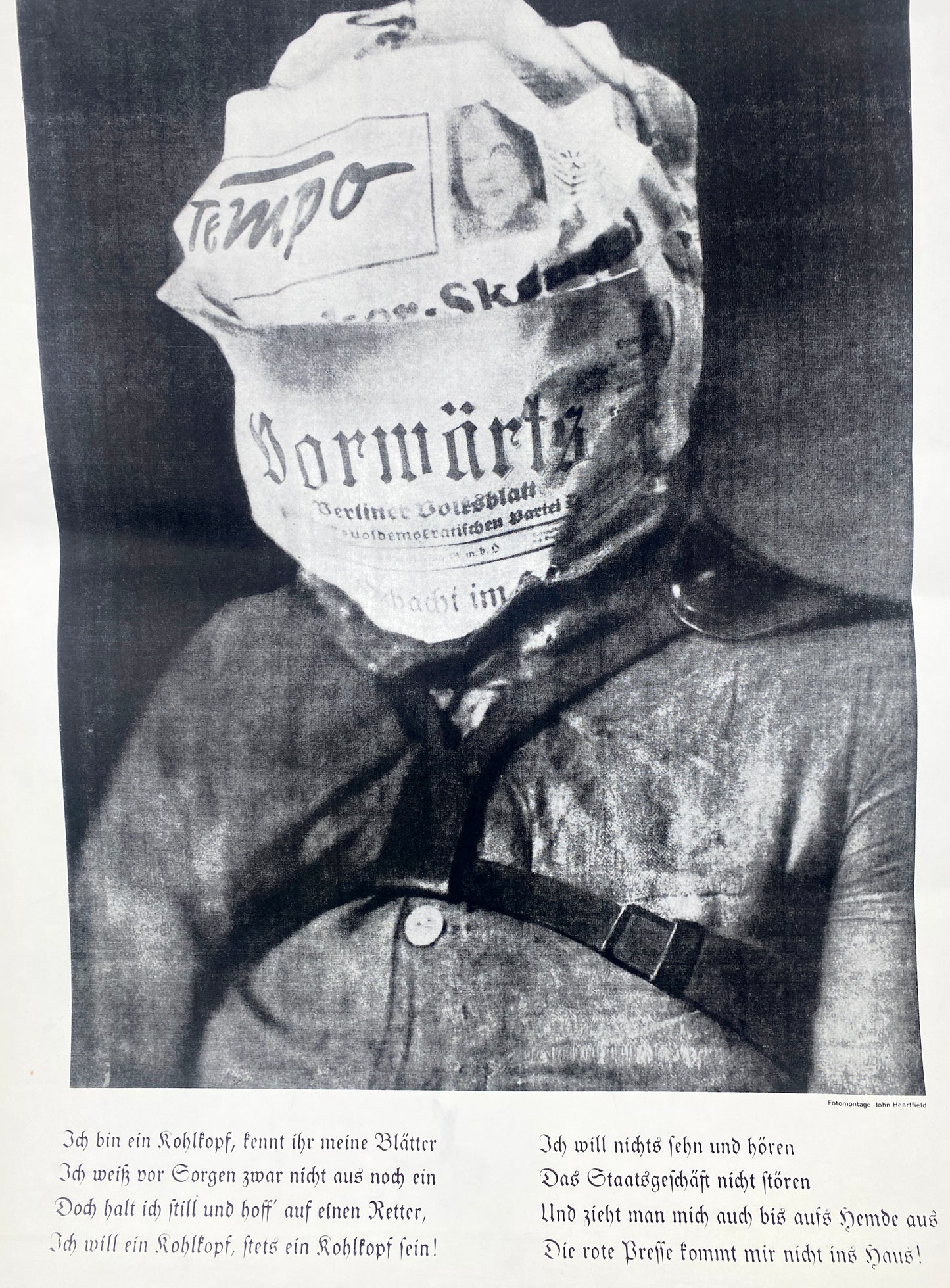 nGbk Berlin, John Heartfield - Der Henker und die Gerechtigkeit, Original-Plakat