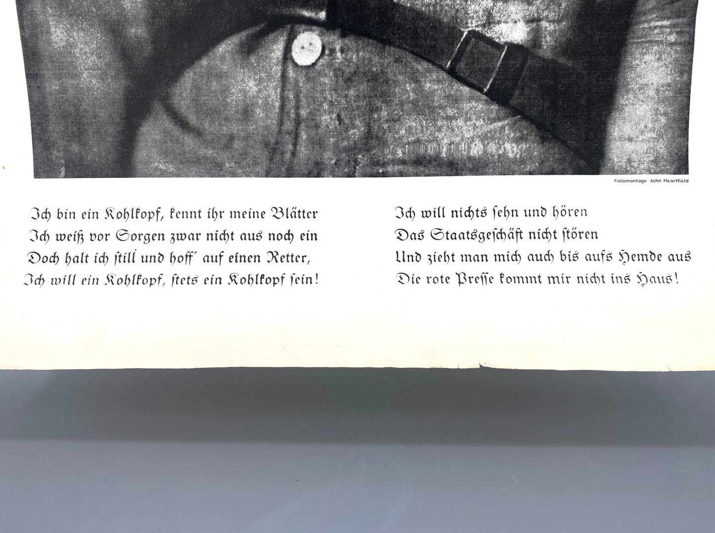 nGbk Berlin, John Heartfield - Der Henker und die Gerechtigkeit, Original-Plakat