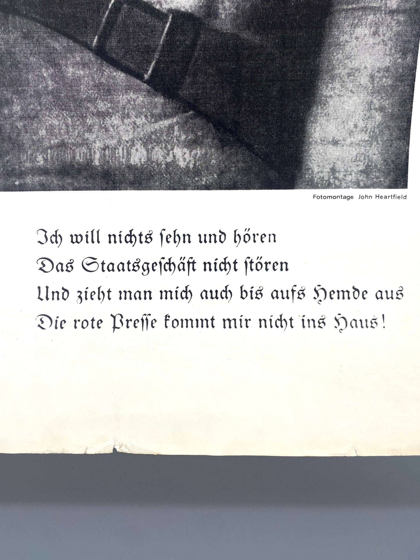 nGbk Berlin, John Heartfield - Der Henker und die Gerechtigkeit, Original-Plakat