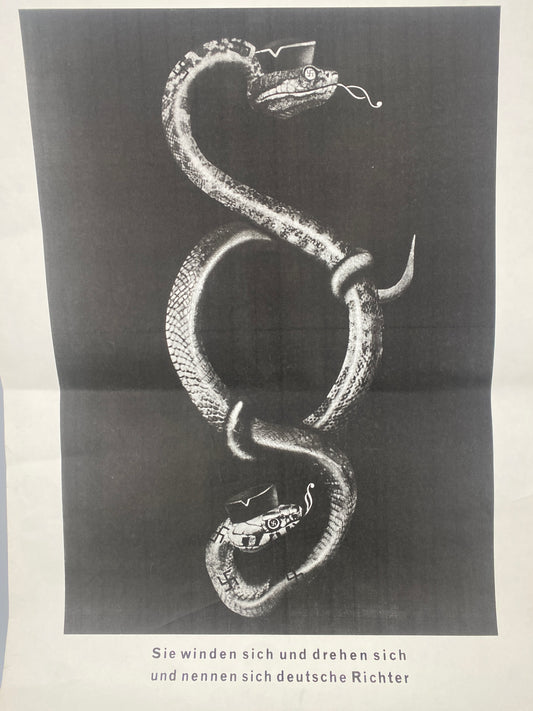 nGbk Berlin, John Heartfield - Zum Brandstifter Prozess, Original-Plakat