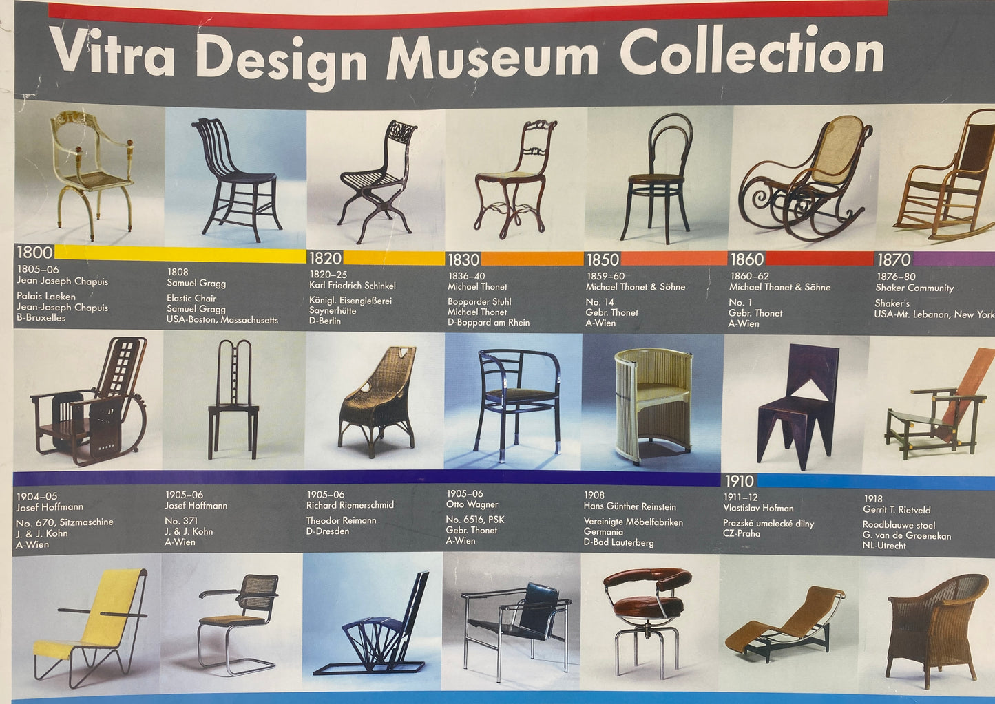 Plakat, Vitra Design Museum Collection. 1800 - 1988