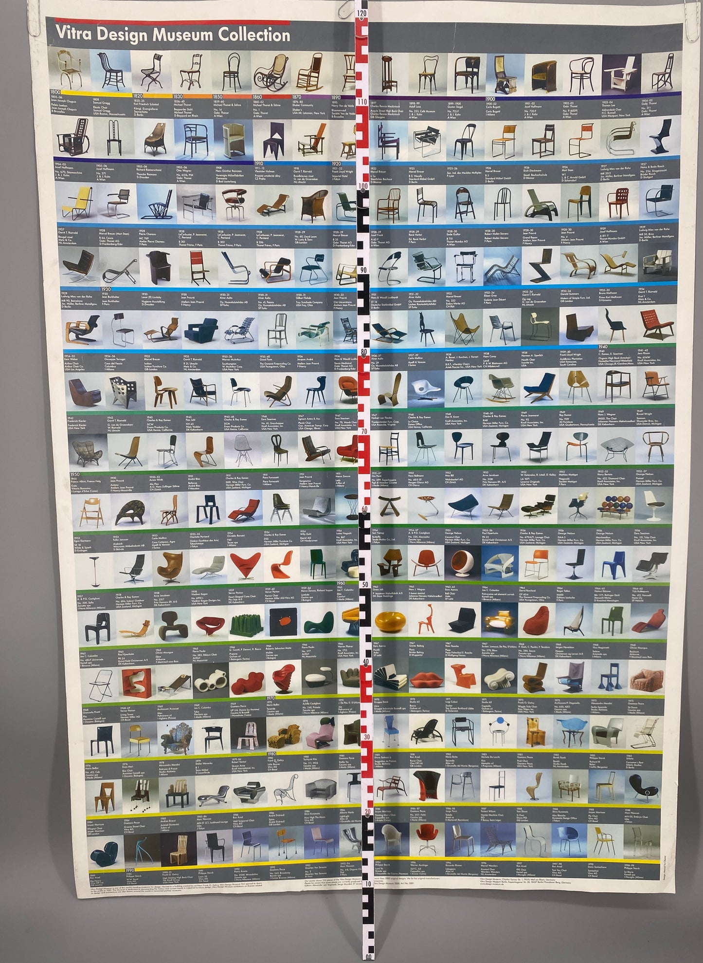Plakat, Vitra Design Museum Collection. 1820 - 1986