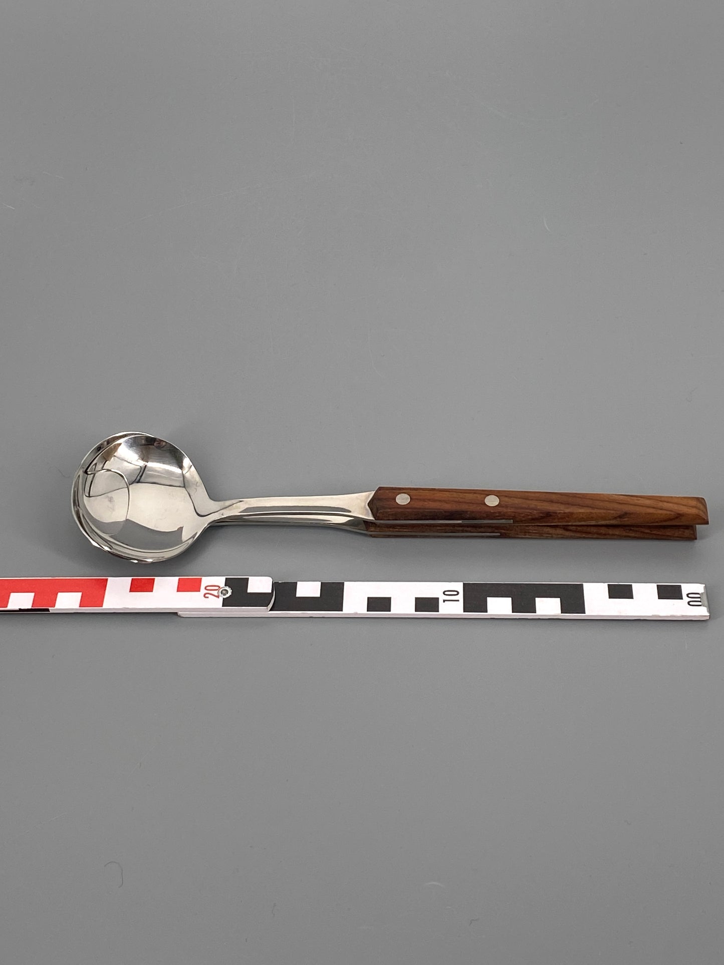 Salatbesteck von WMF, aus Cromargan und Holz, Hong Kong