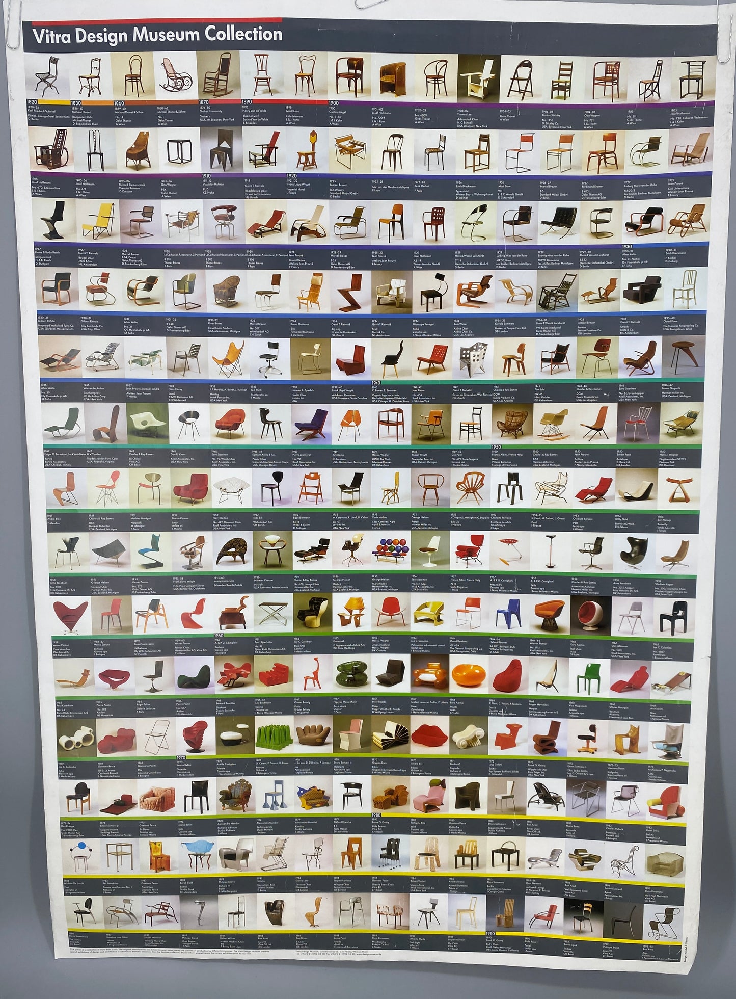 Plakat, Vitra Design Museum Collection. 1820 - 1986