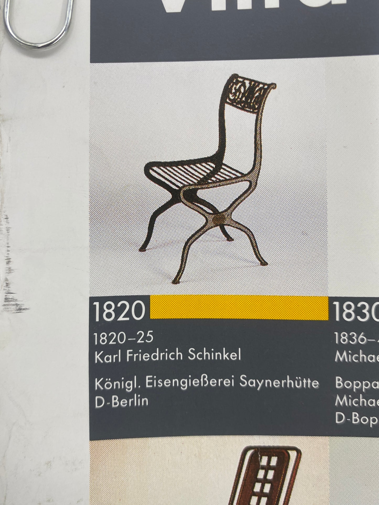 Plakat, Vitra Design Museum Collection. 1820 - 1986