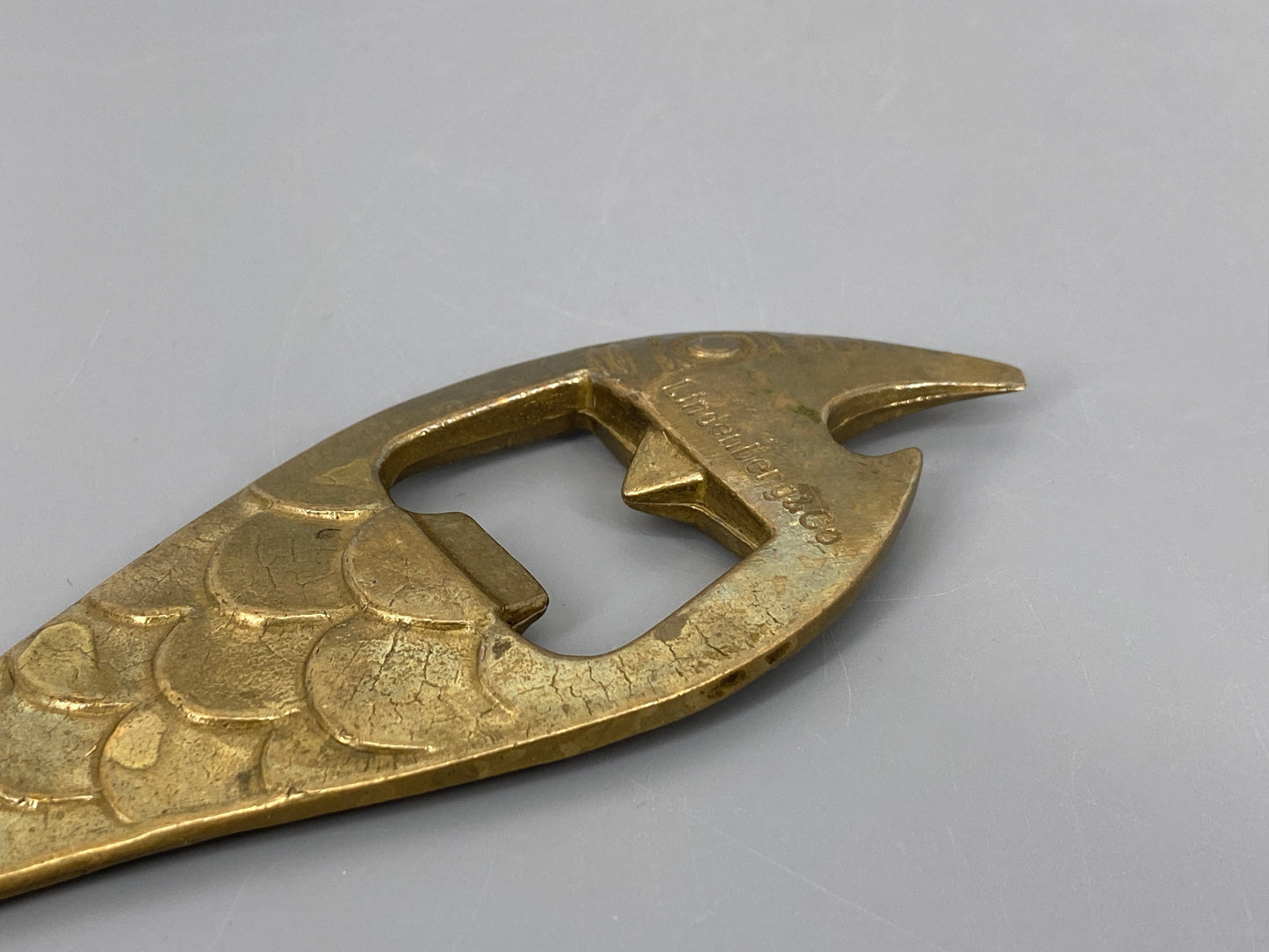 Fisch Flaschenöffner aus Messing von Lindenberg & Co