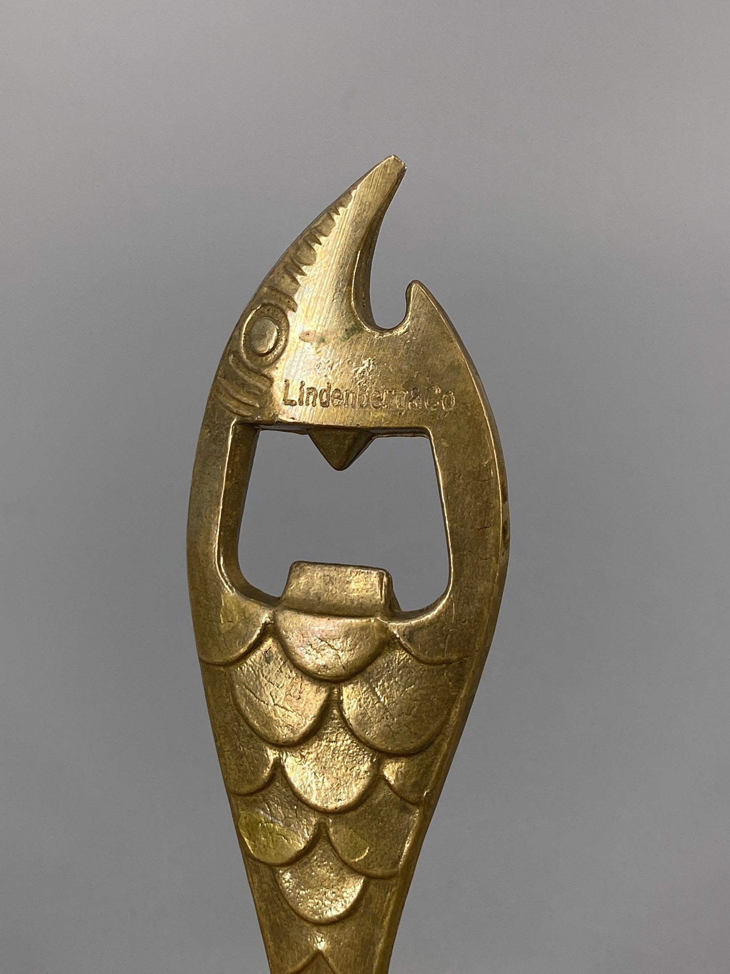 Fisch Flaschenöffner aus Messing von Lindenberg & Co