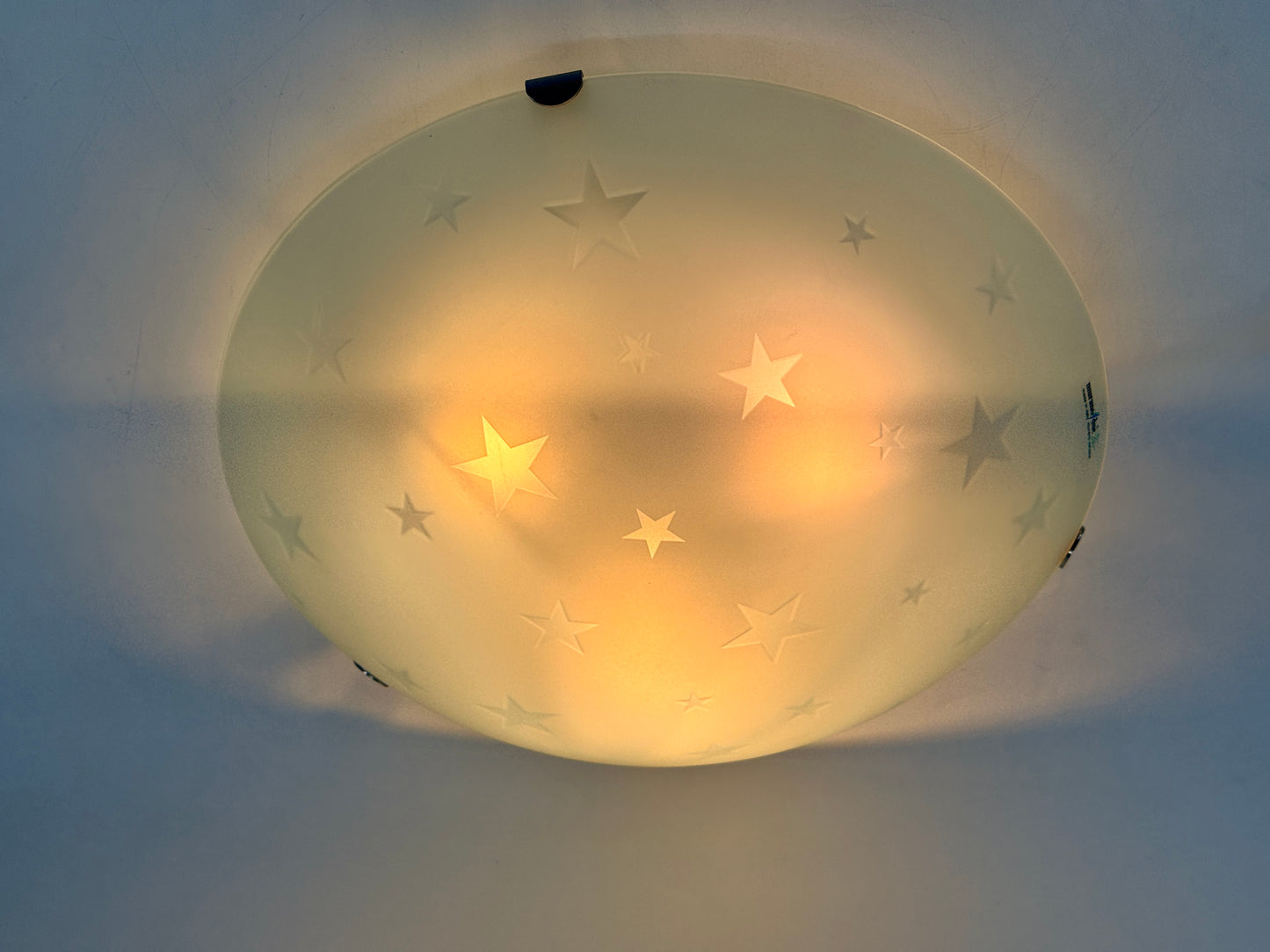 Deckenlampe, Murano Due, Sternmuster, Italien, 80er