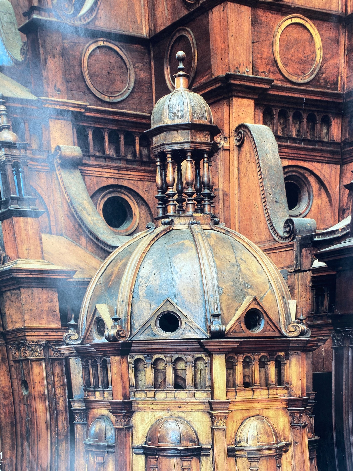 Plakat, Altes Museum Berlin. Architektur Modelle der Renaissance, Dom von Pavia
