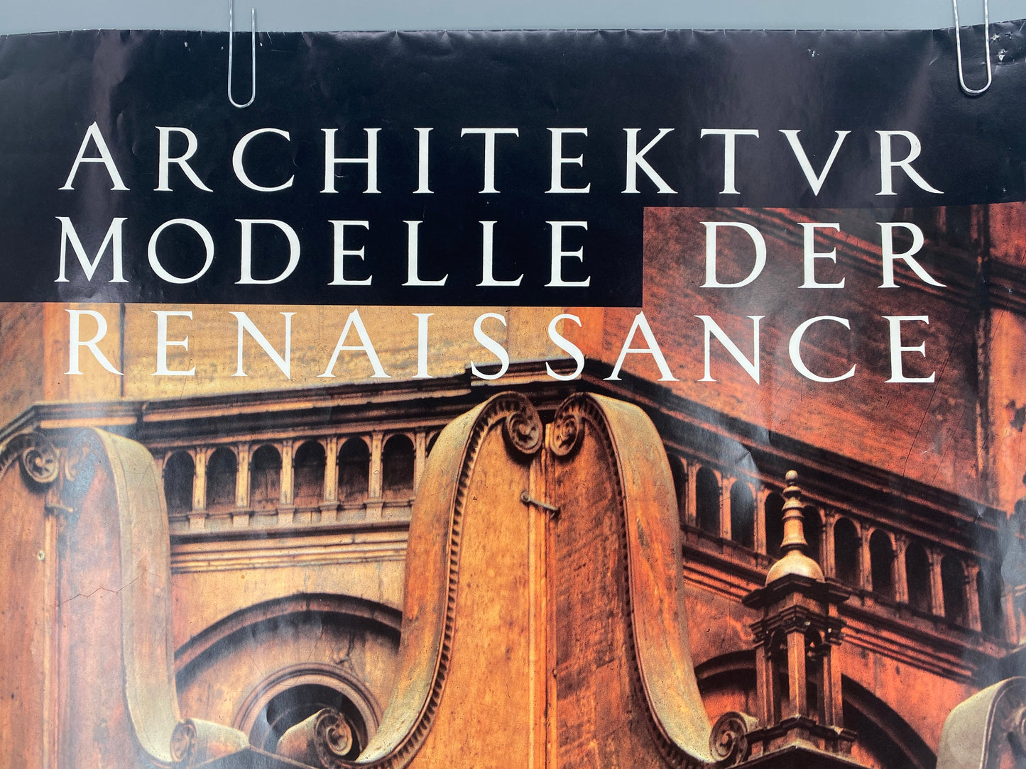 Plakat, Altes Museum Berlin. Architektur Modelle der Renaissance, Dom von Pavia